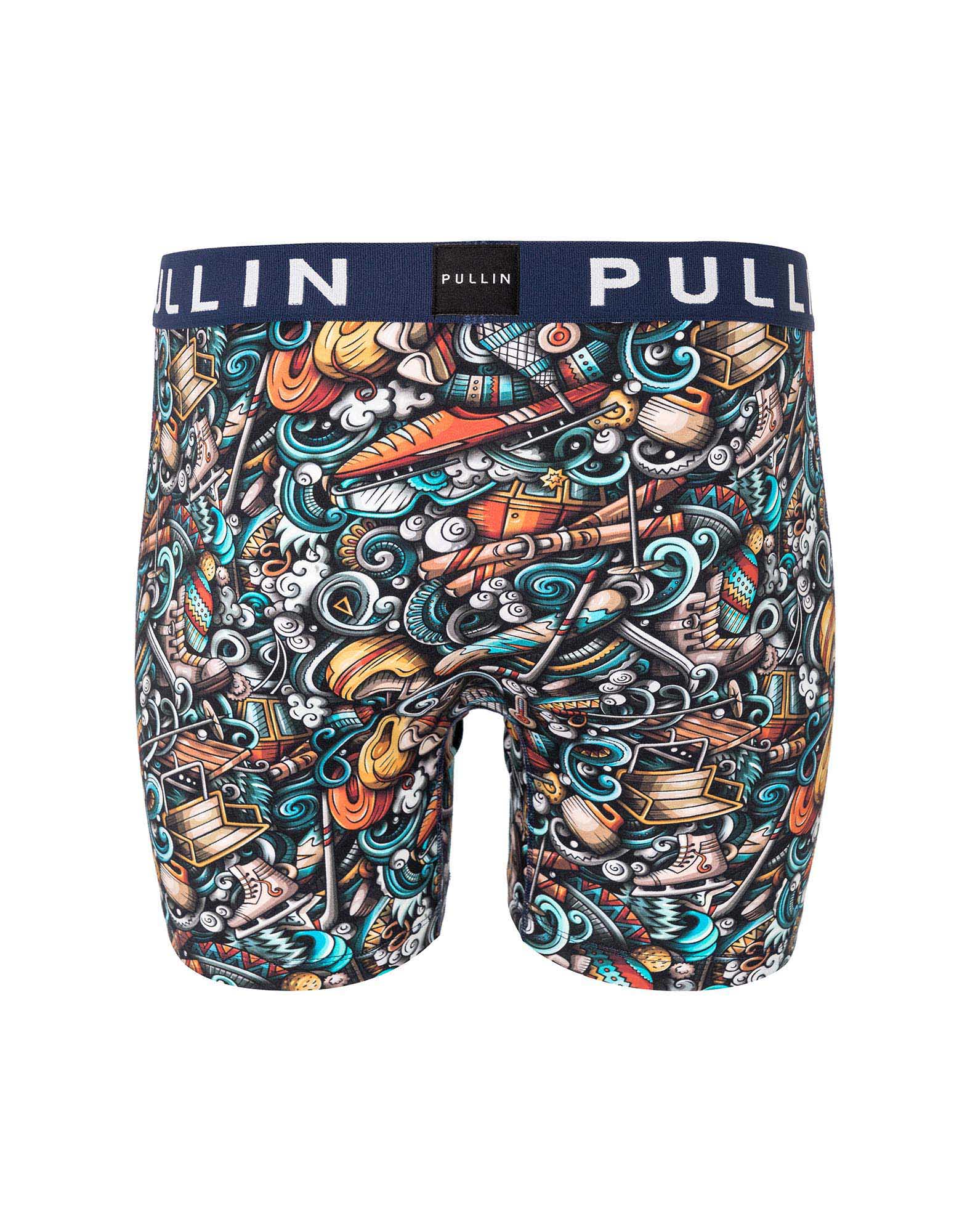 boxer homme imprimé boxer long wintersports PULLIN en coton