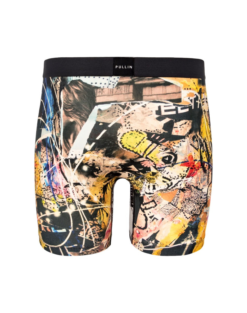 boxer long coton imprime yo PULLIN en coton
