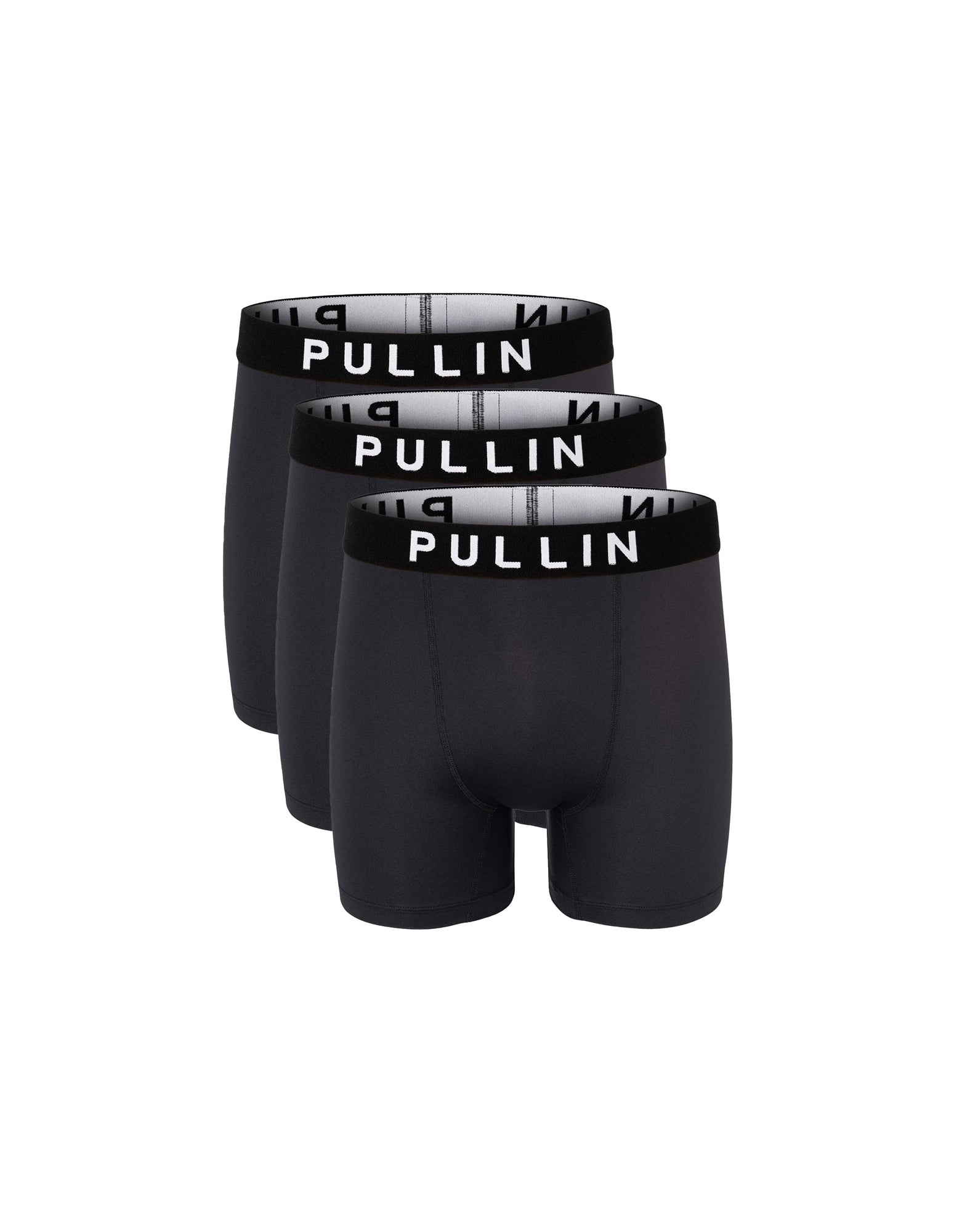 pack de 3 boxers longs black PULLIN en polyamide