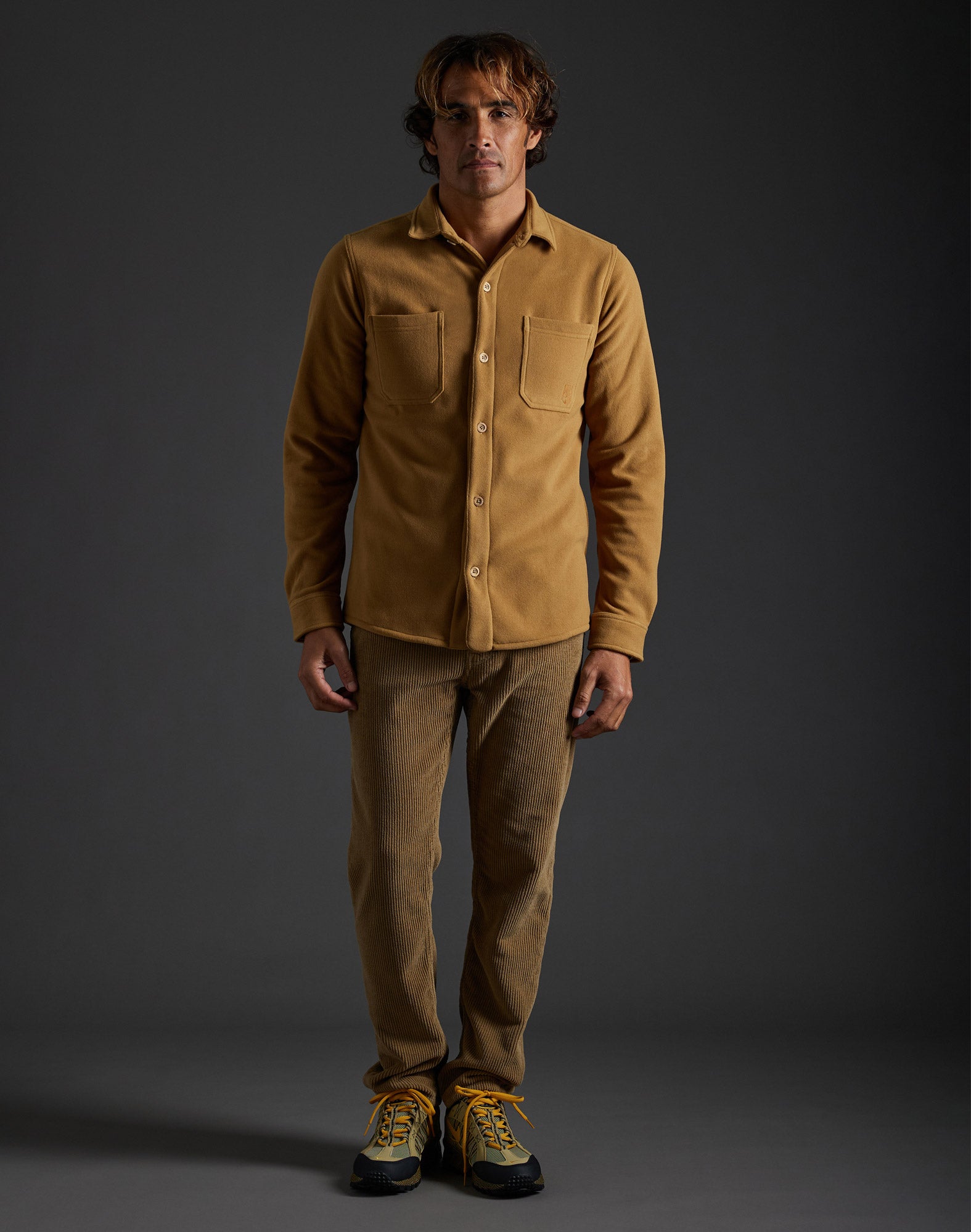 chemise polaire beige PULLIN en polyester