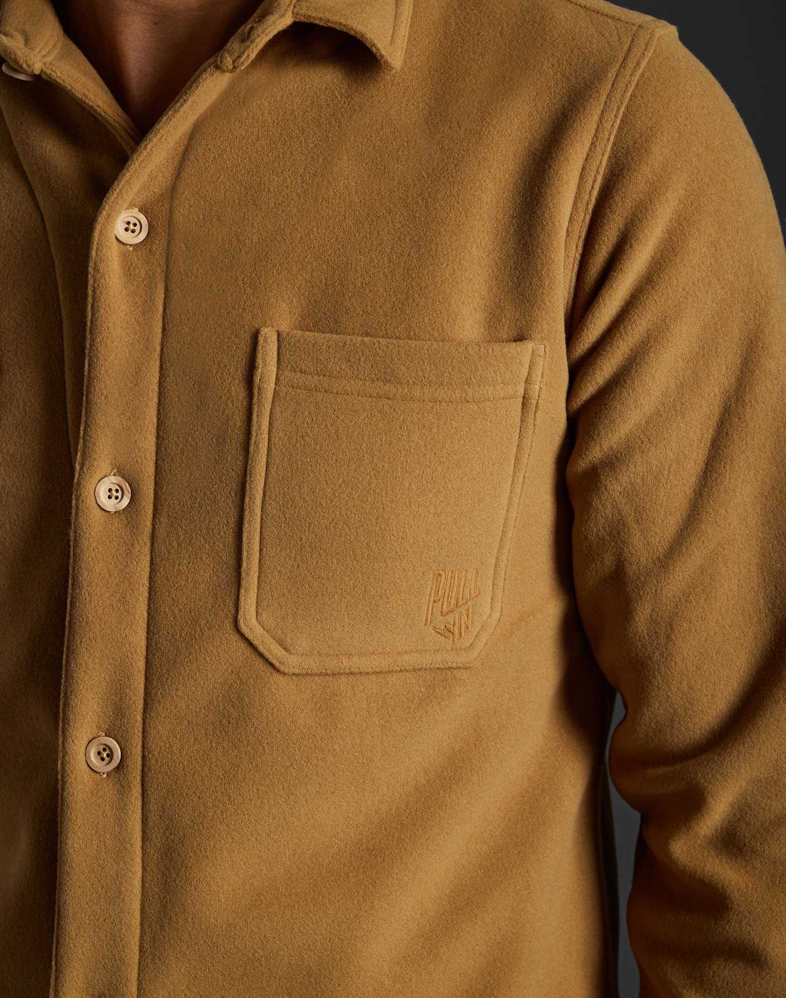 chemise polaire beige PULLIN en polyester