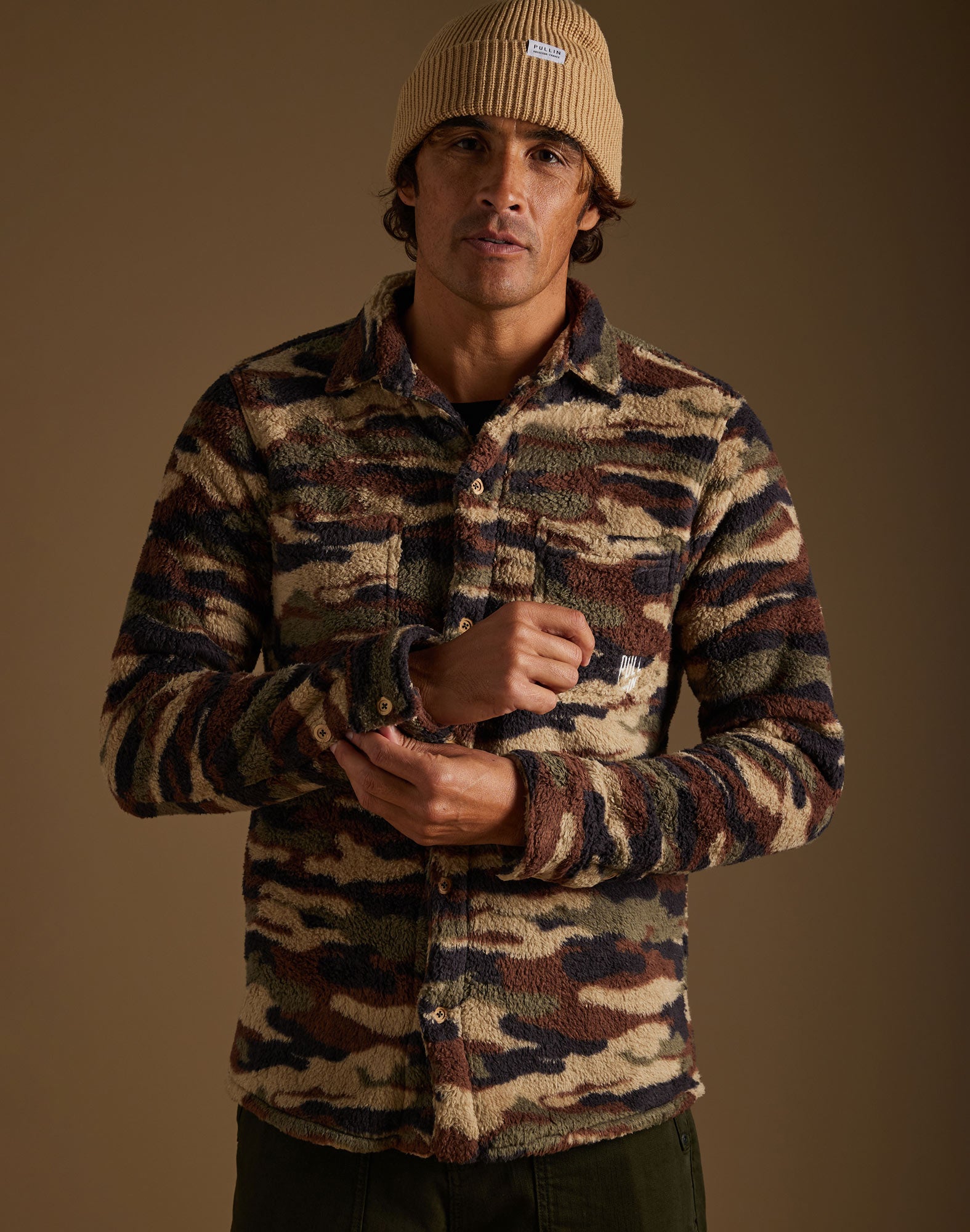 chemise polaire camo PULLIN en polyester