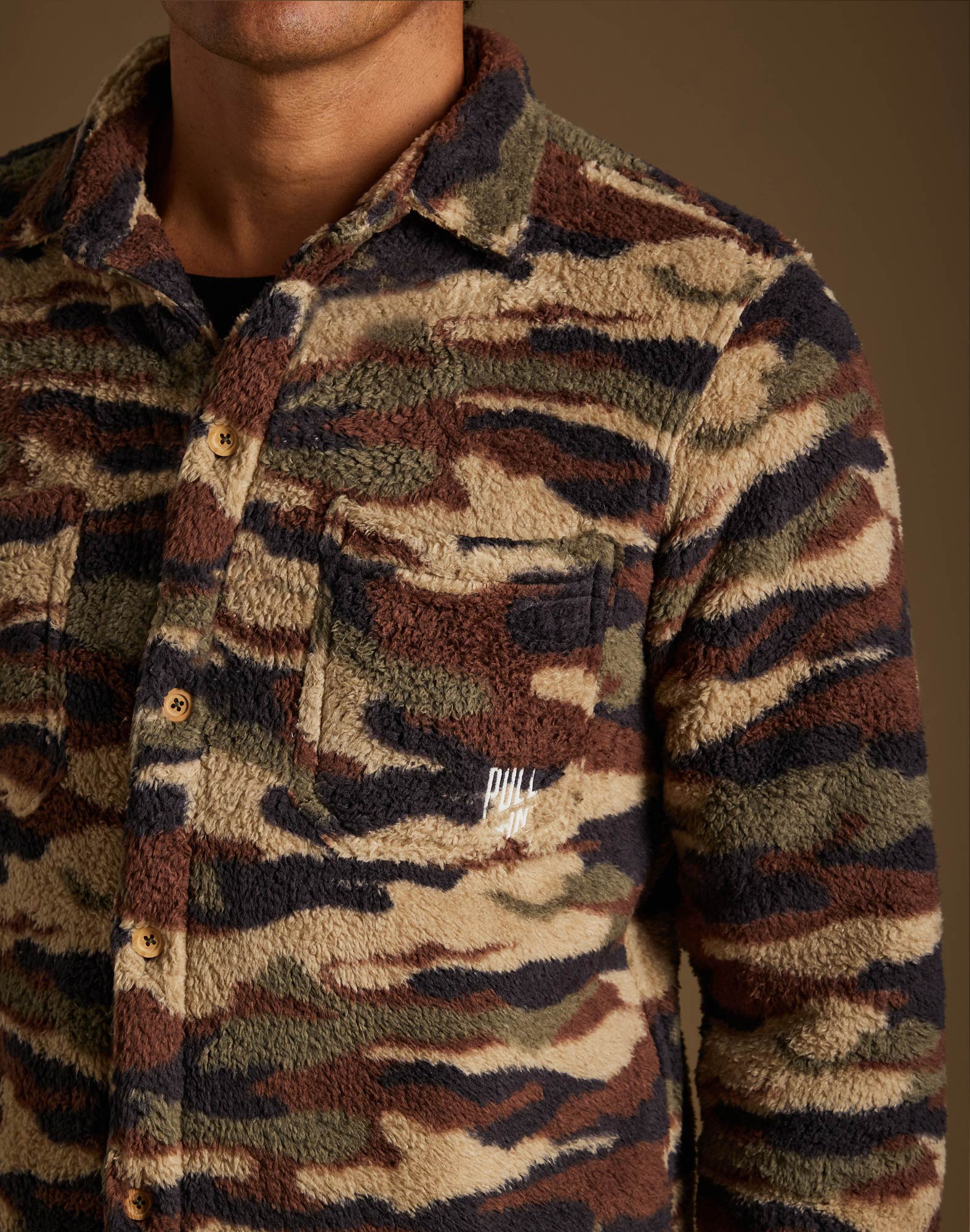 chemise polaire camo PULLIN en polyester