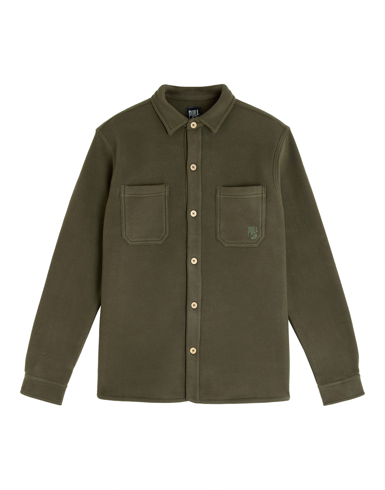 chemise polaire kaki PULLIN en polyester