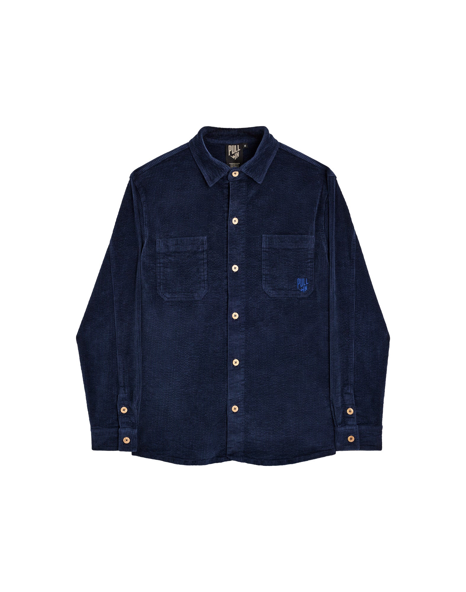 【NAVY】Souvenir velour shirt Micro Cord Velour Shirt Navy – blueandcream