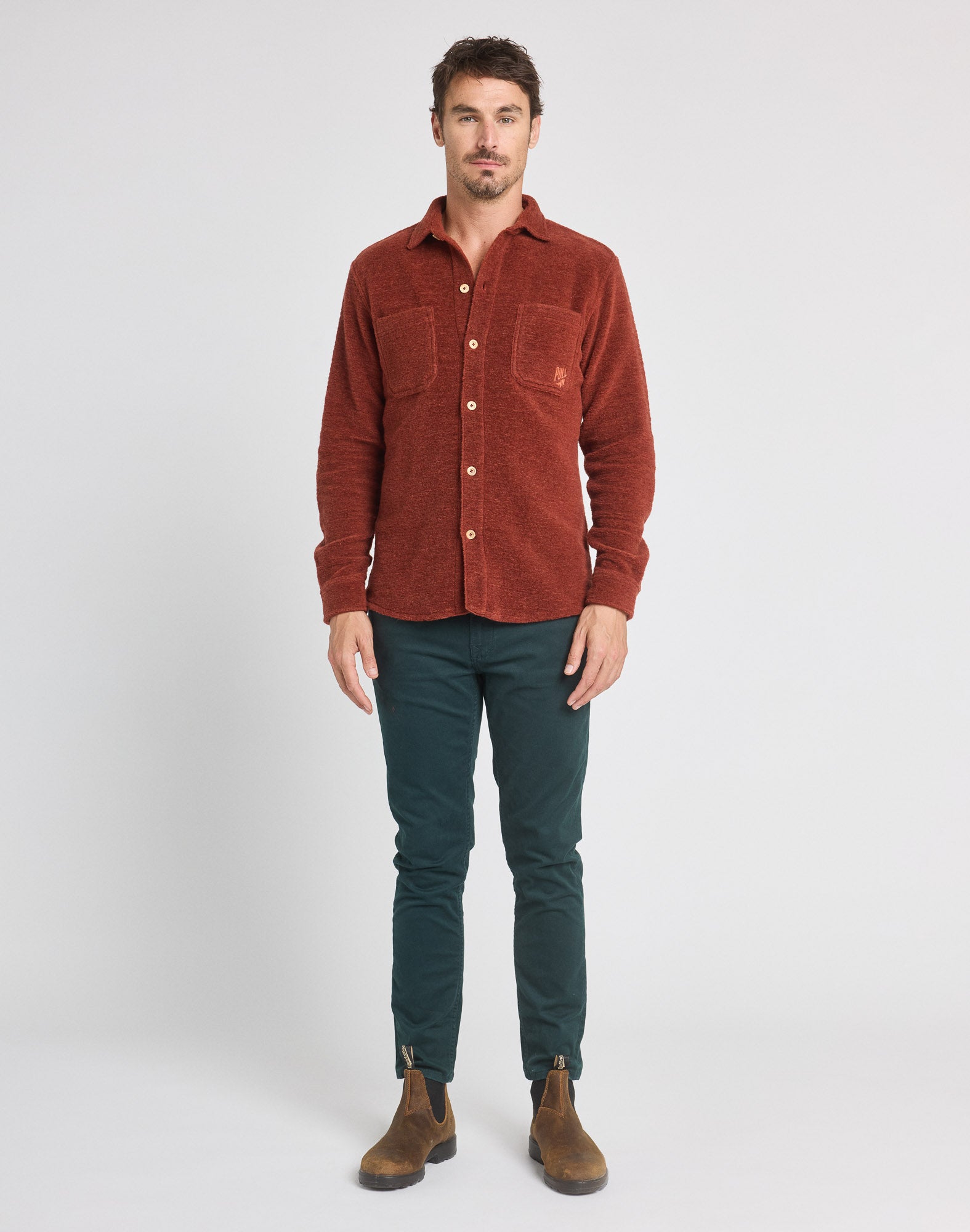 chemise geko woolbrown PULLIN