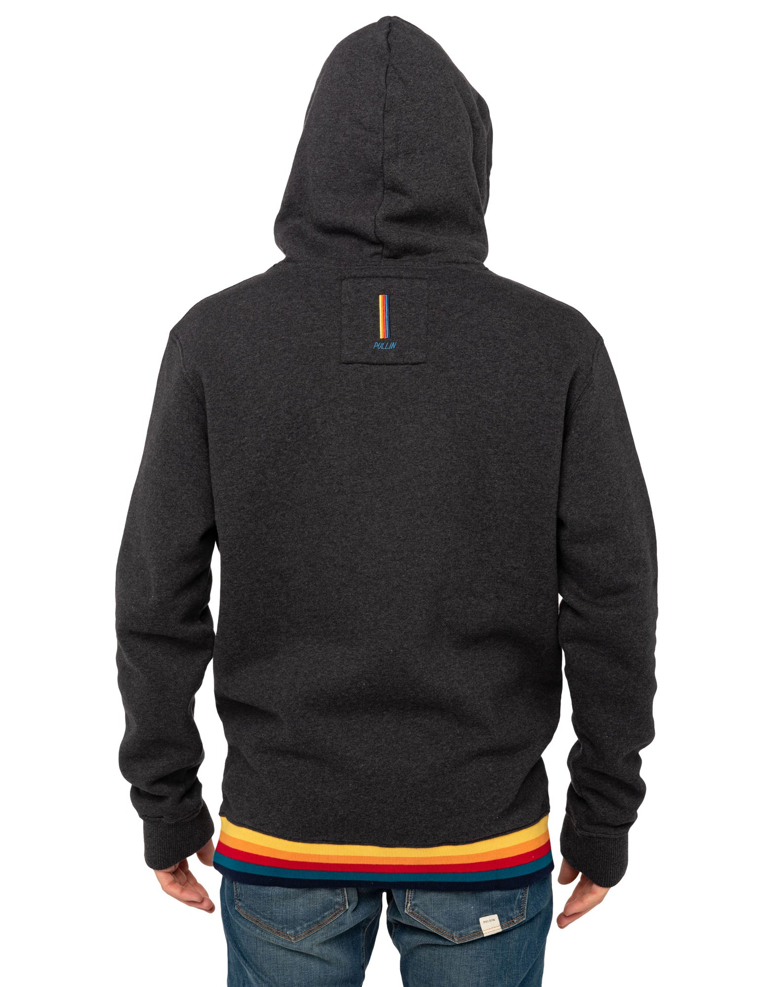 hoodie dkgrey PULLIN en coton