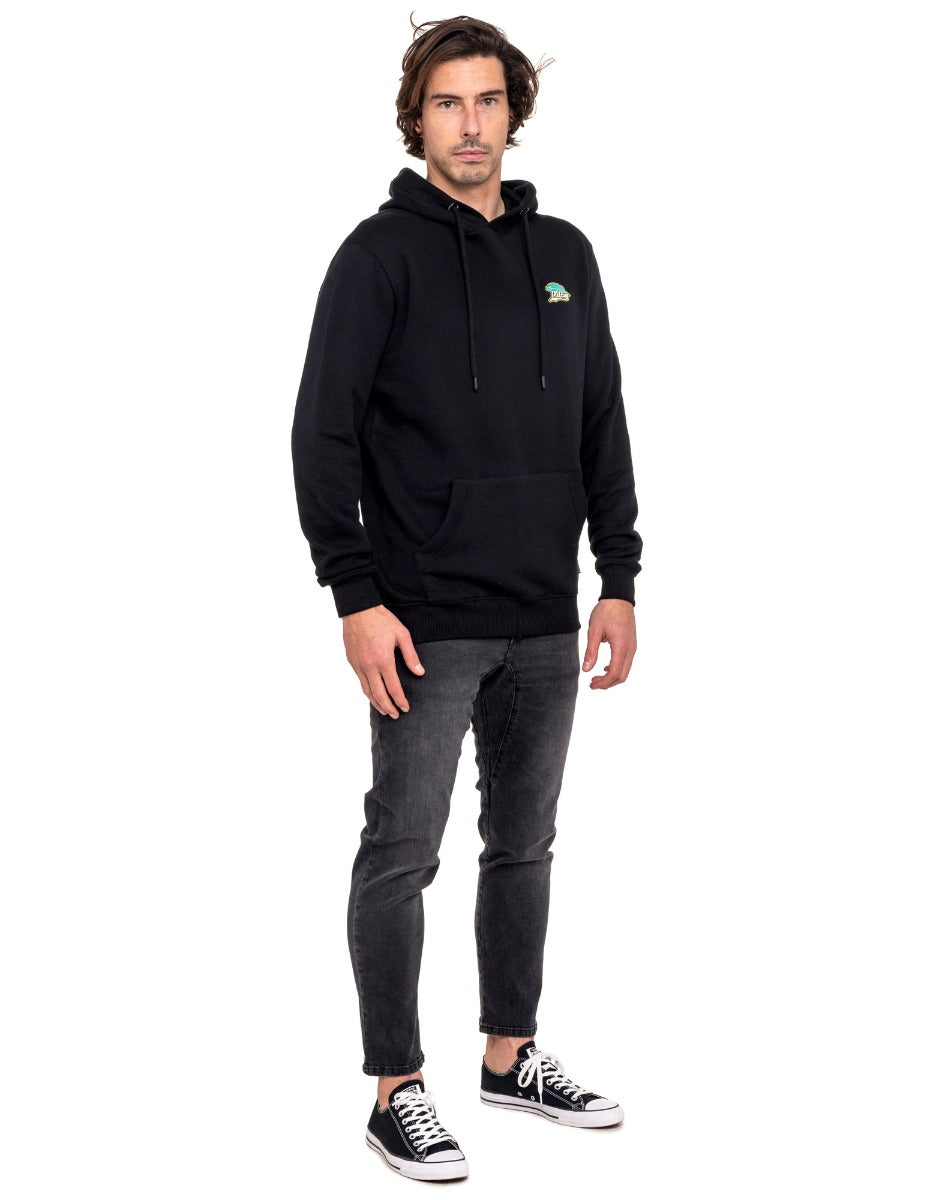 sweat homme à capuche palmblk PULLIN en coton