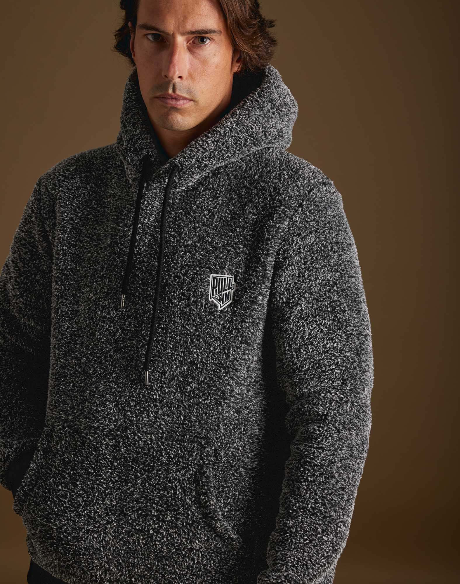 sweat a capuche polaire polarcroke PULLIN en polyester