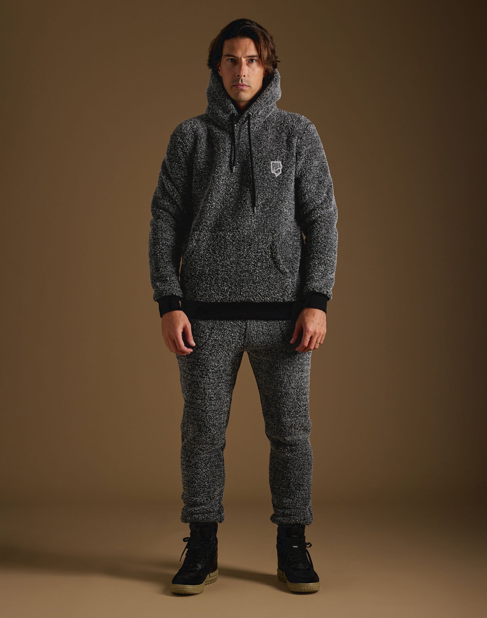 sweat a capuche polaire polarcroke PULLIN en polyester