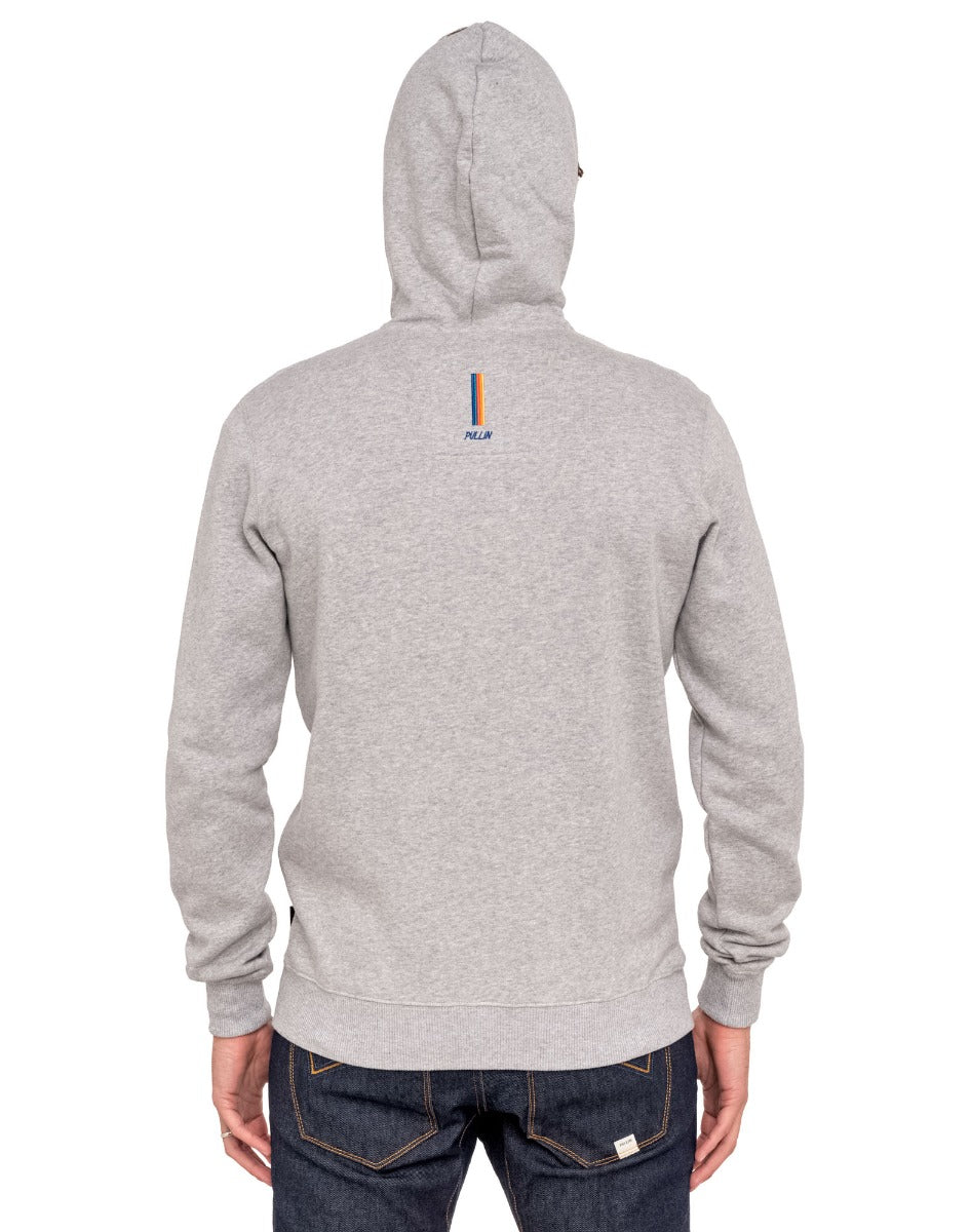 sweat homme à capuche risinggrey PULLIN en coton