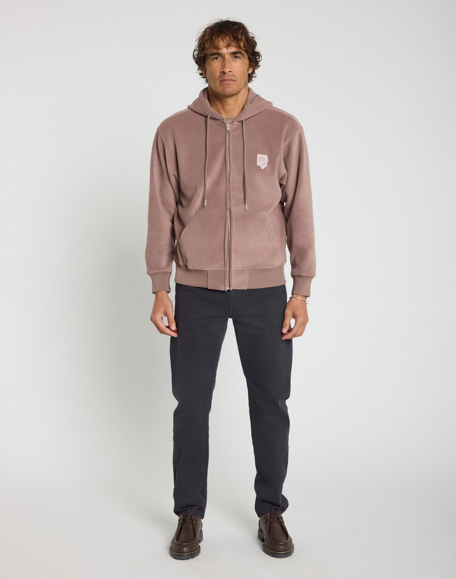 sweat homme à capuche sherpabrown PULLIN en polyester
