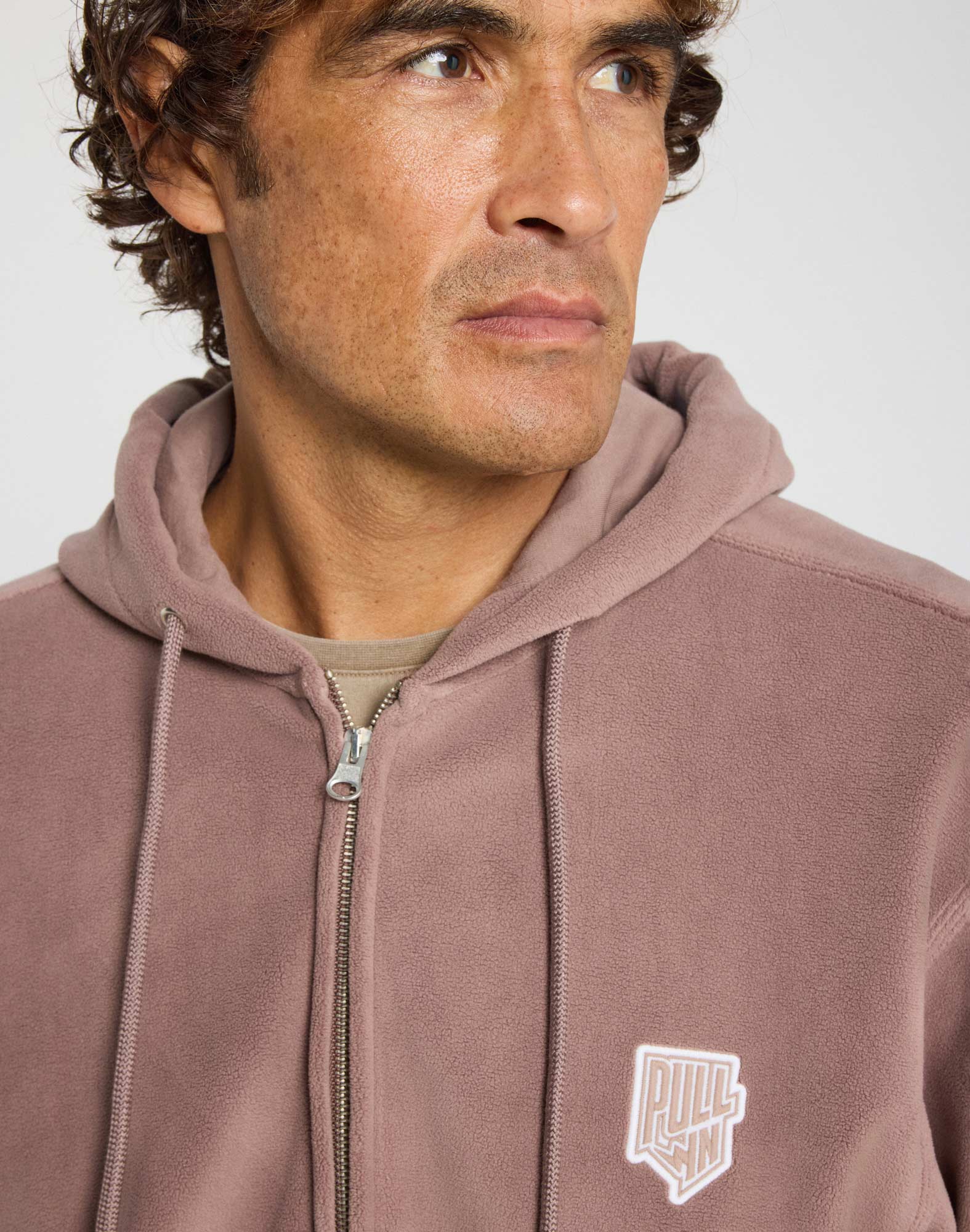 sweat homme à capuche sherpabrown PULLIN en polyester