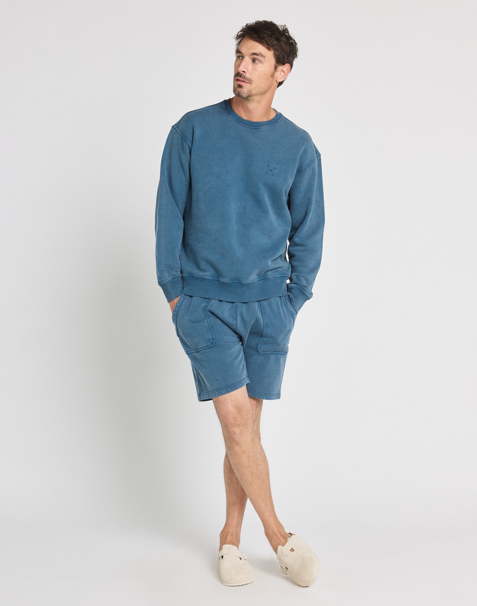 jogging short plainnavy PULLIN