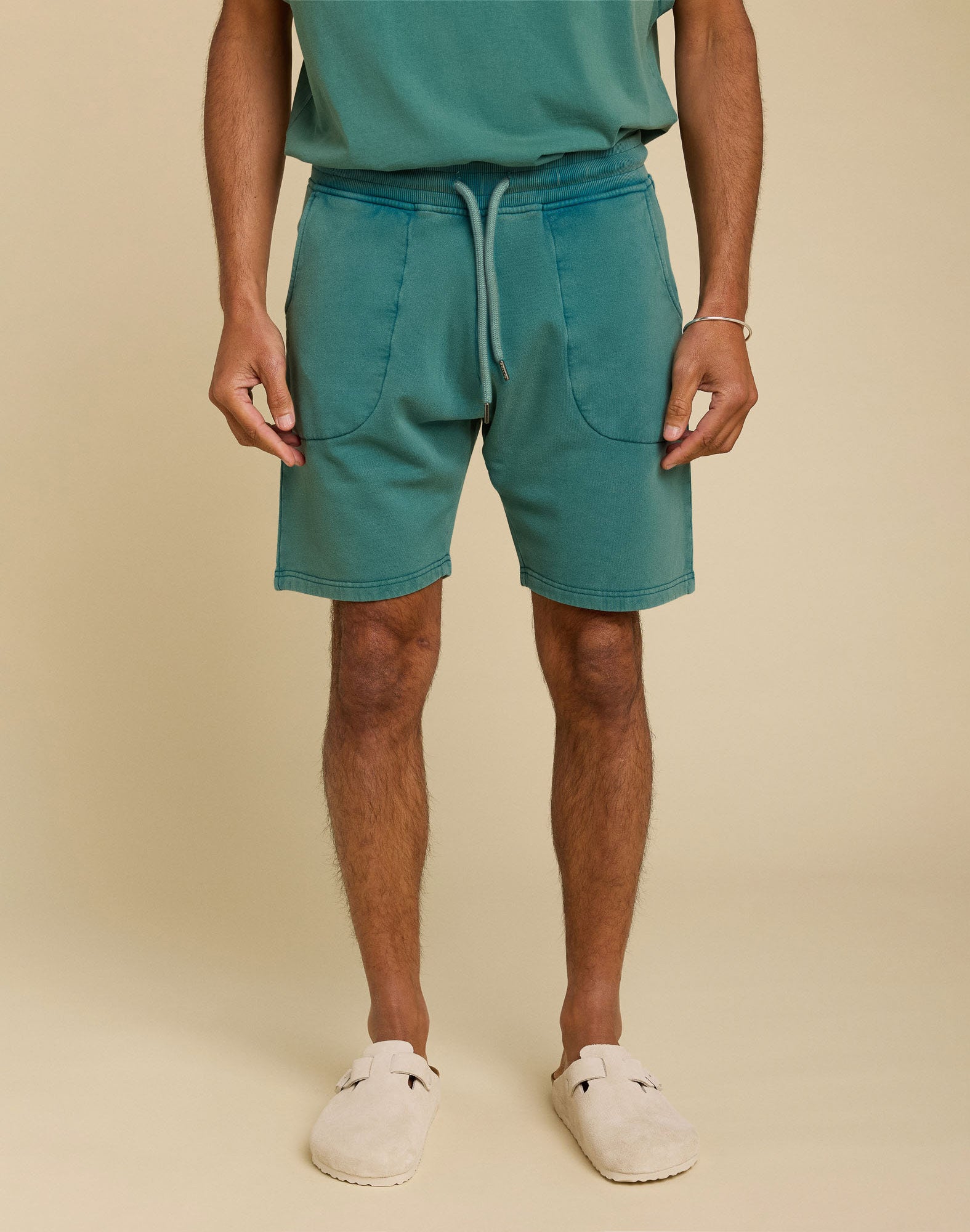 short jogging teal PULLIN en coton