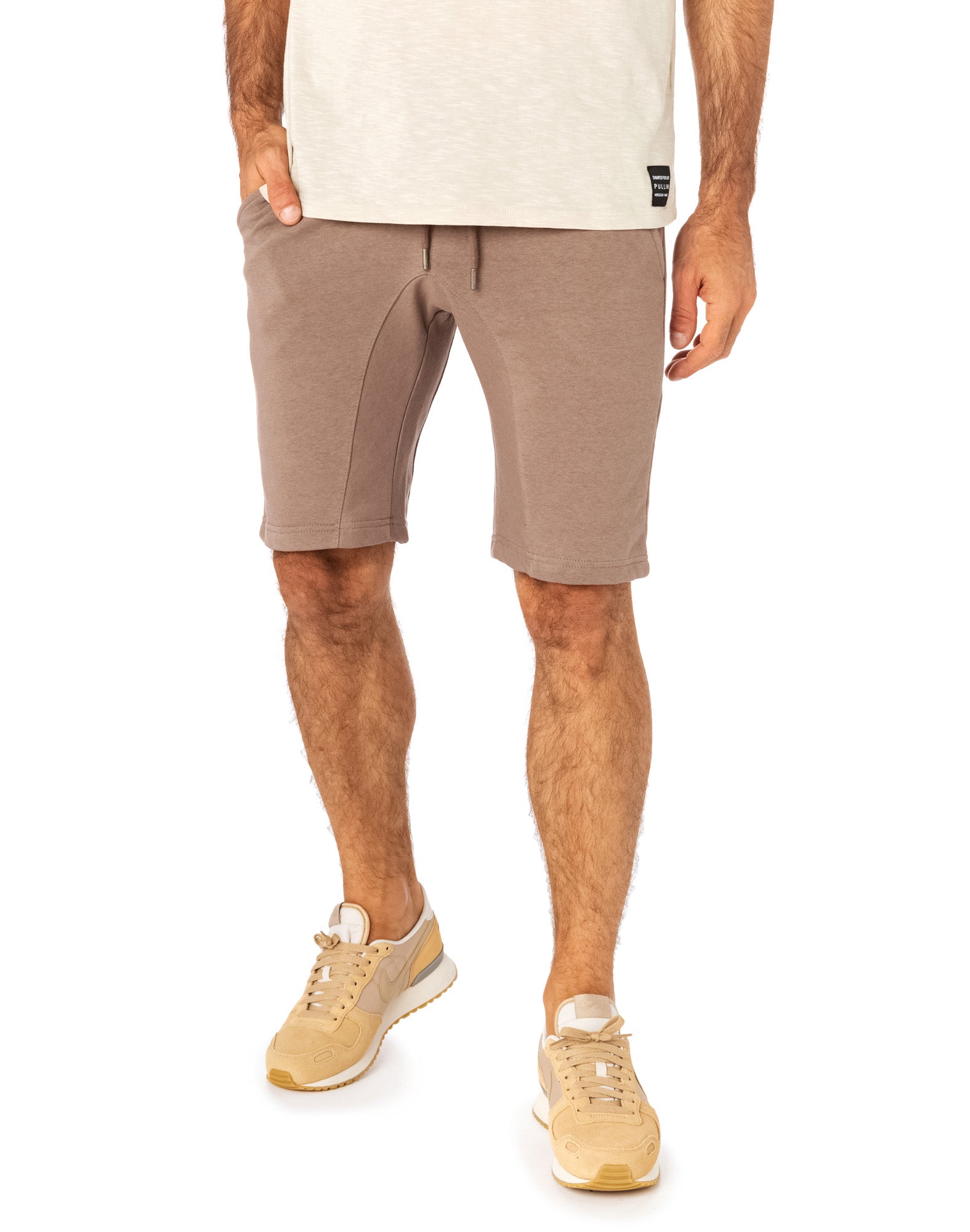 jogging short taupe PULLIN en coton