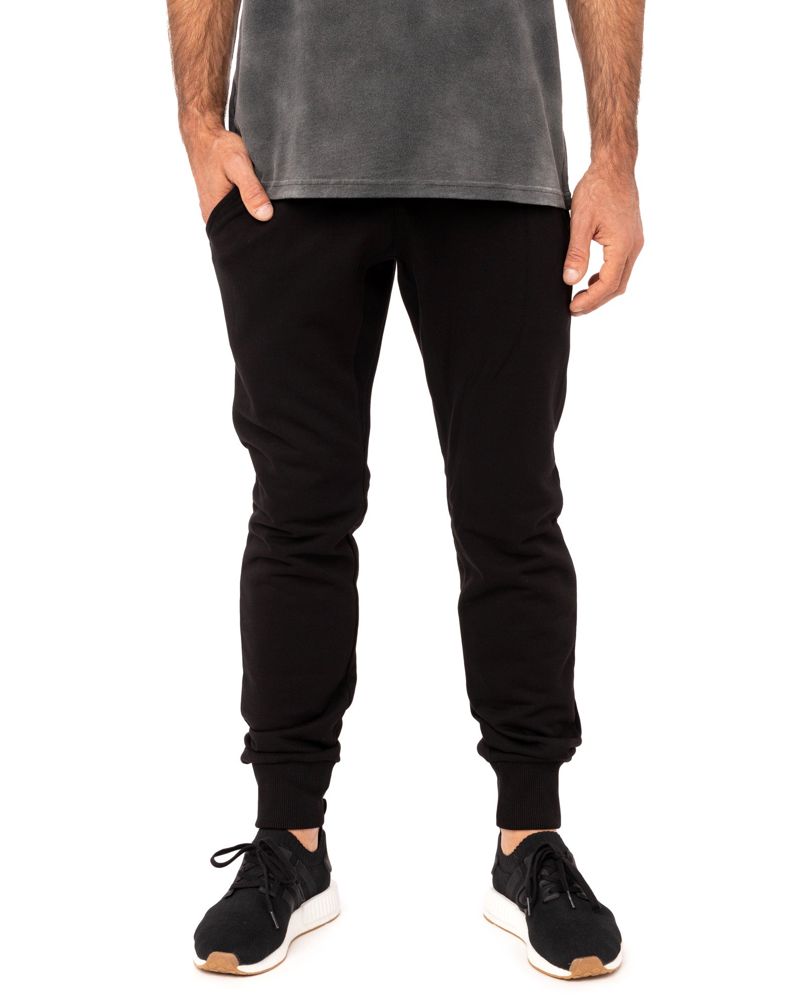 jogging slim black19 PULLIN en coton
