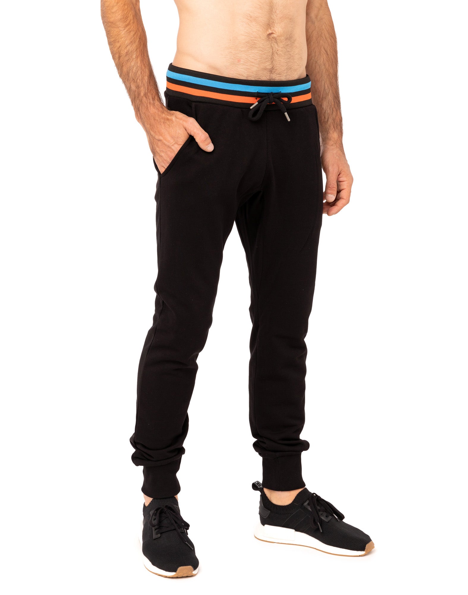 jogging slim black19 PULLIN en coton