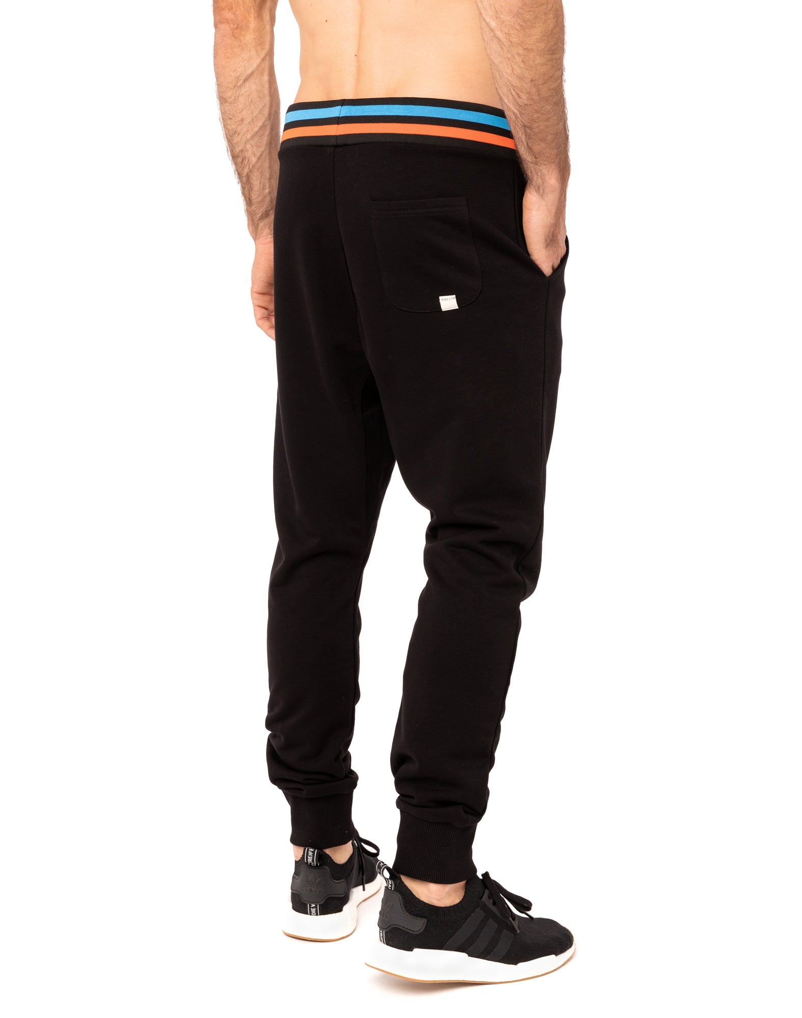 jogging loose black19 PULLIN en coton