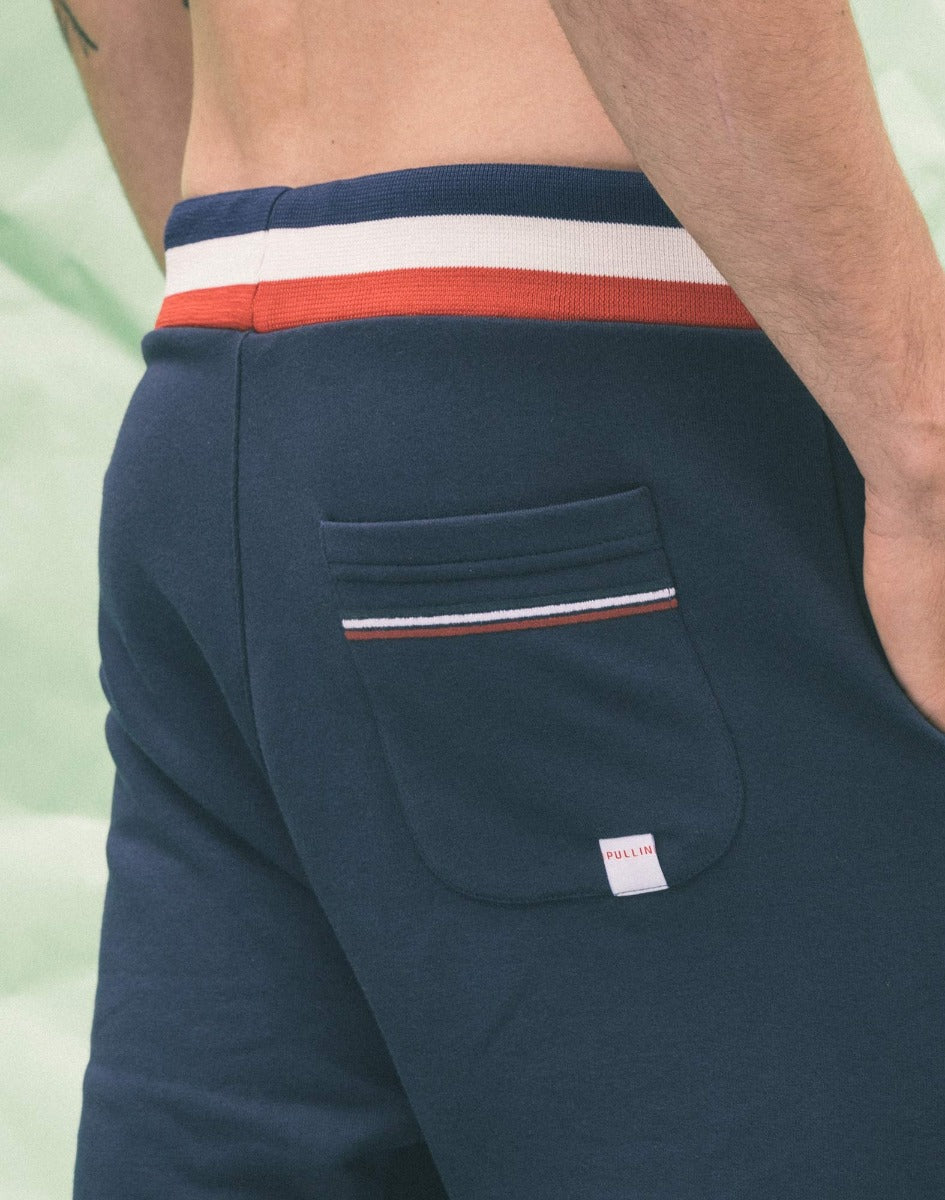 jogging loose navy19 PULLIN en coton