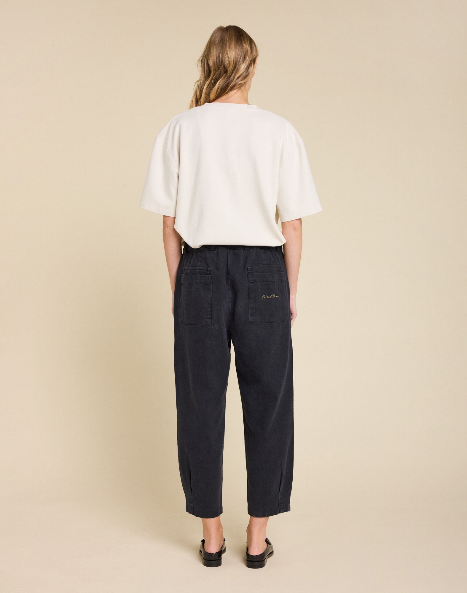 pantalon kendal black PULLIN en lin