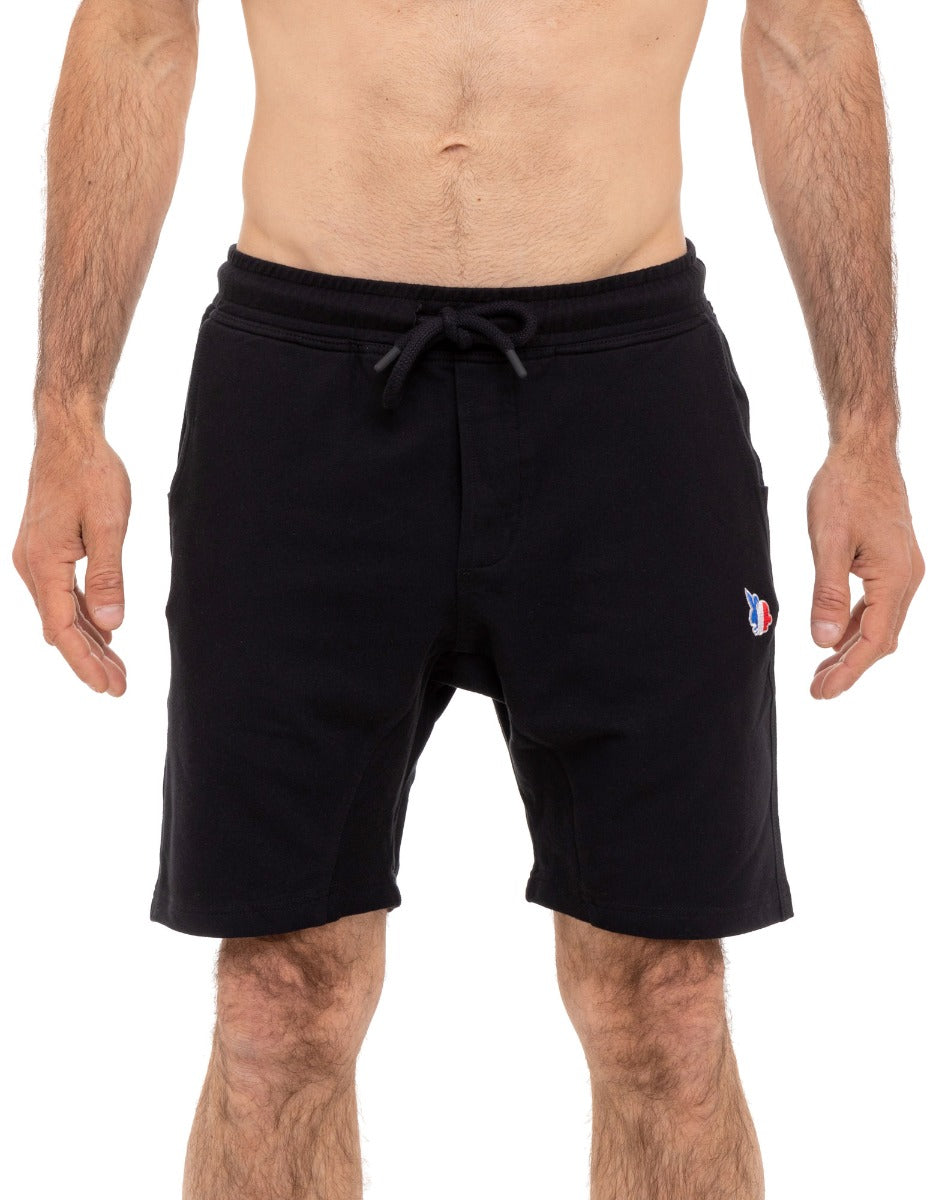 jogging short homme black PULLIN en coton