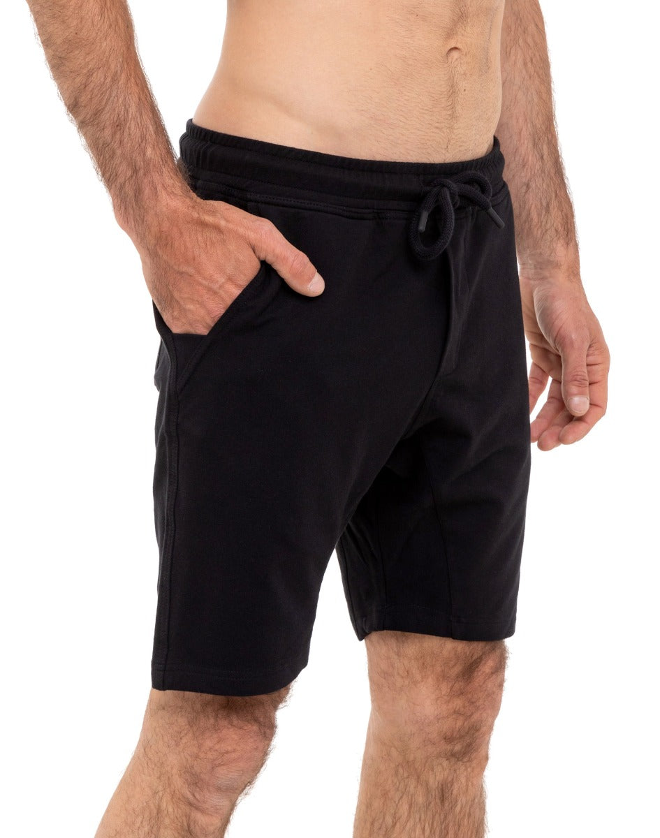 jogging short homme black PULLIN en coton