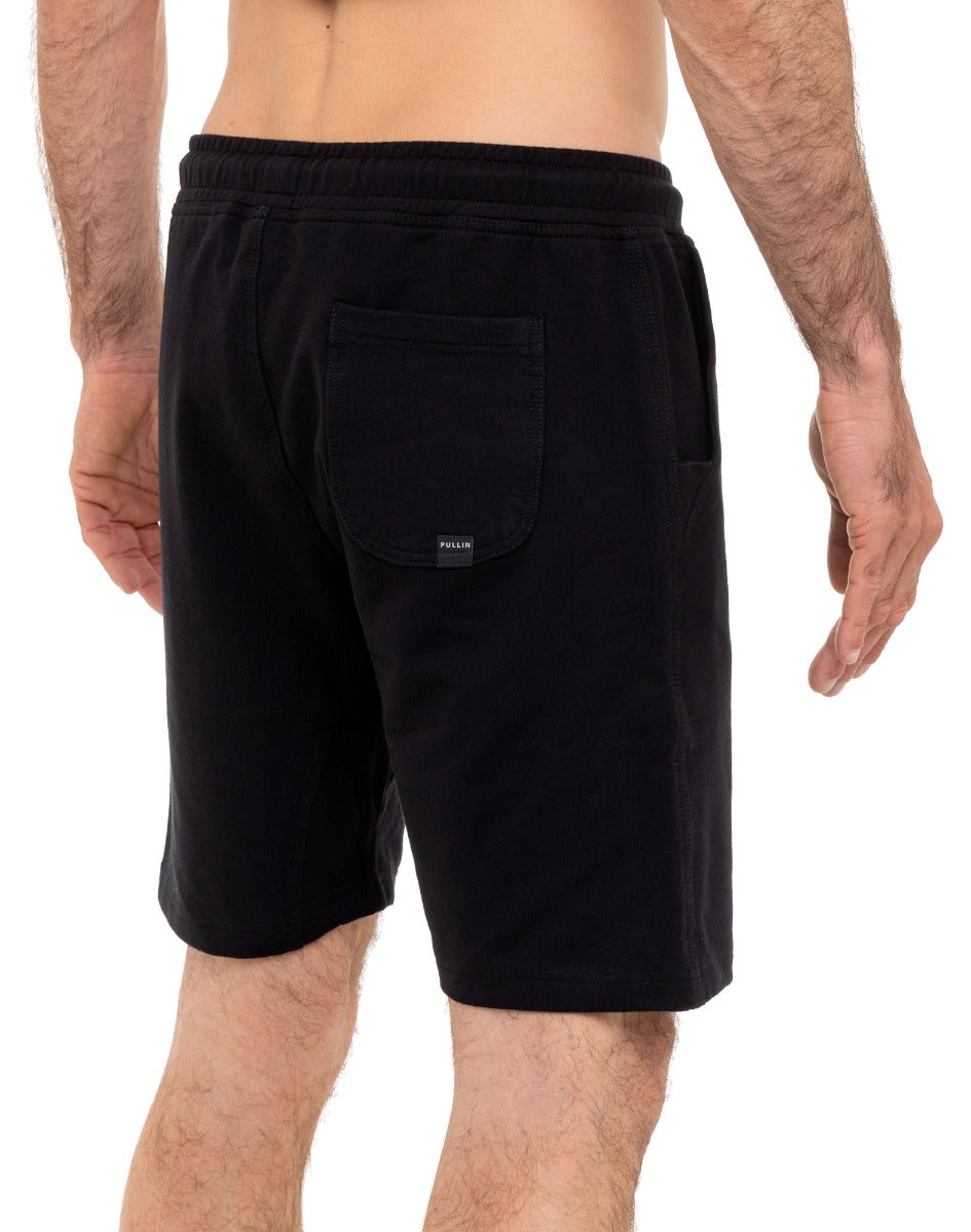 jogging short homme black PULLIN en coton