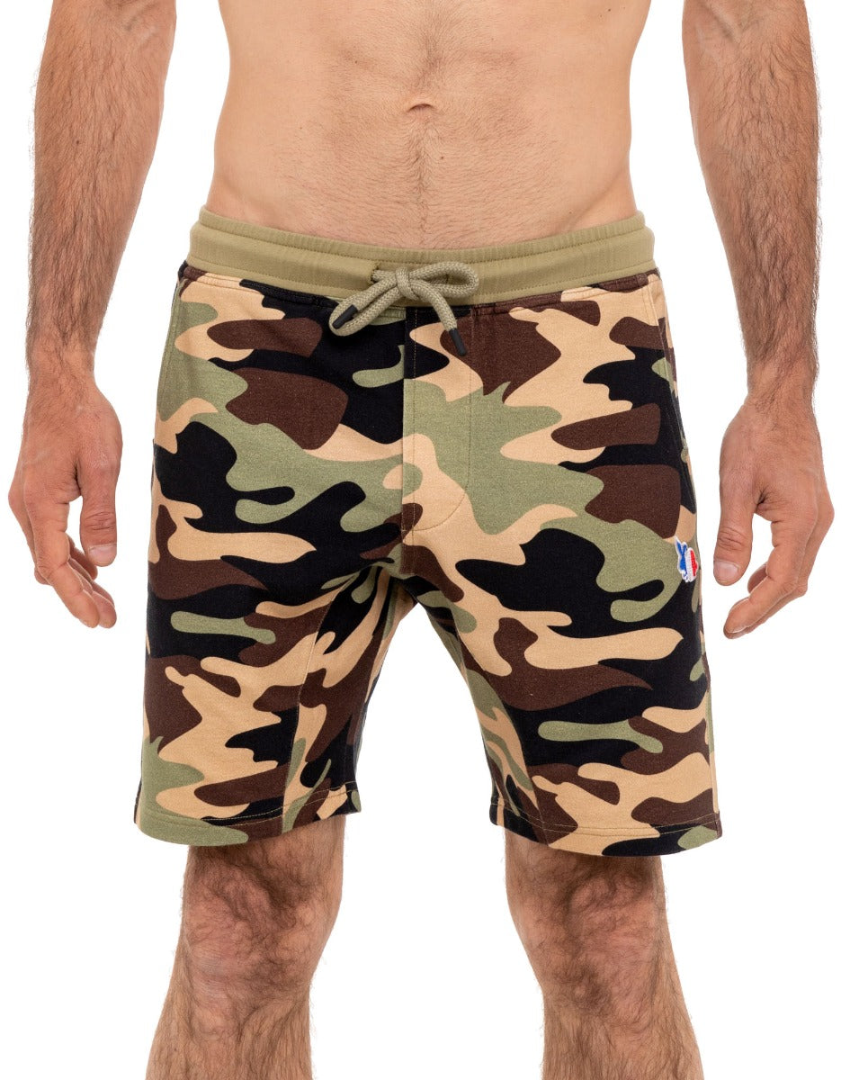 jogging short homme camo PULLIN en coton
