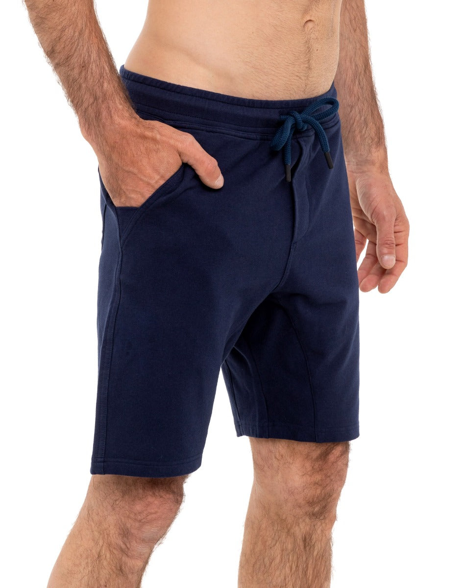 jogging short homme navy PULLIN en coton