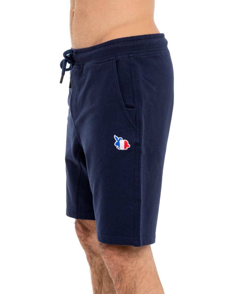 jogging short homme navy PULLIN en coton