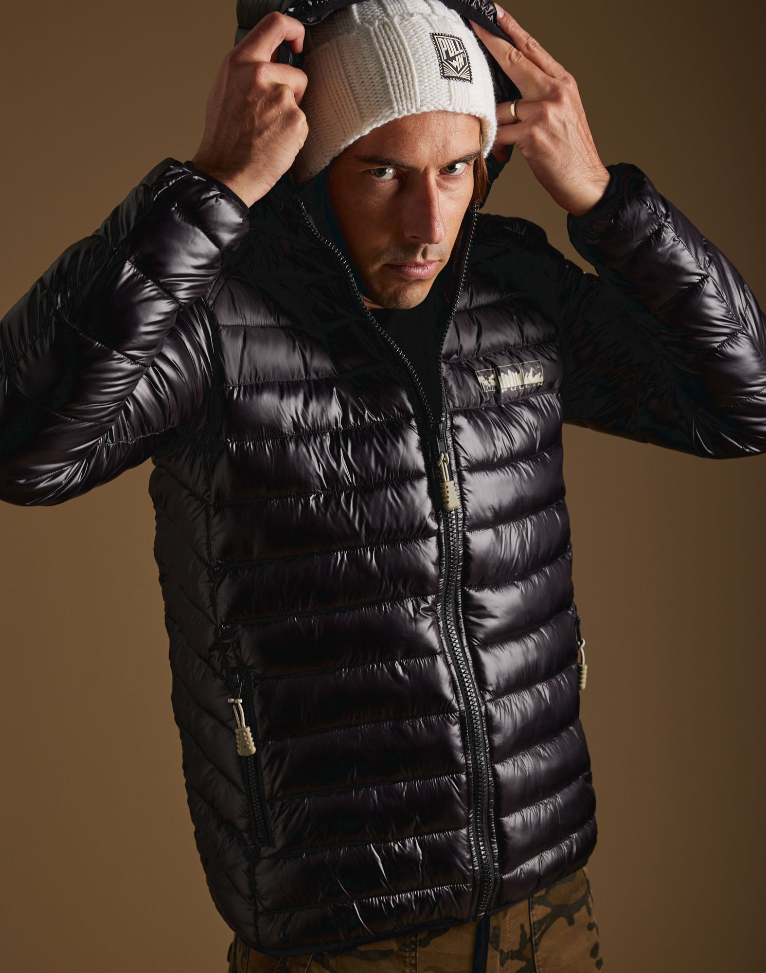 doudoune black PULLIN en nylon