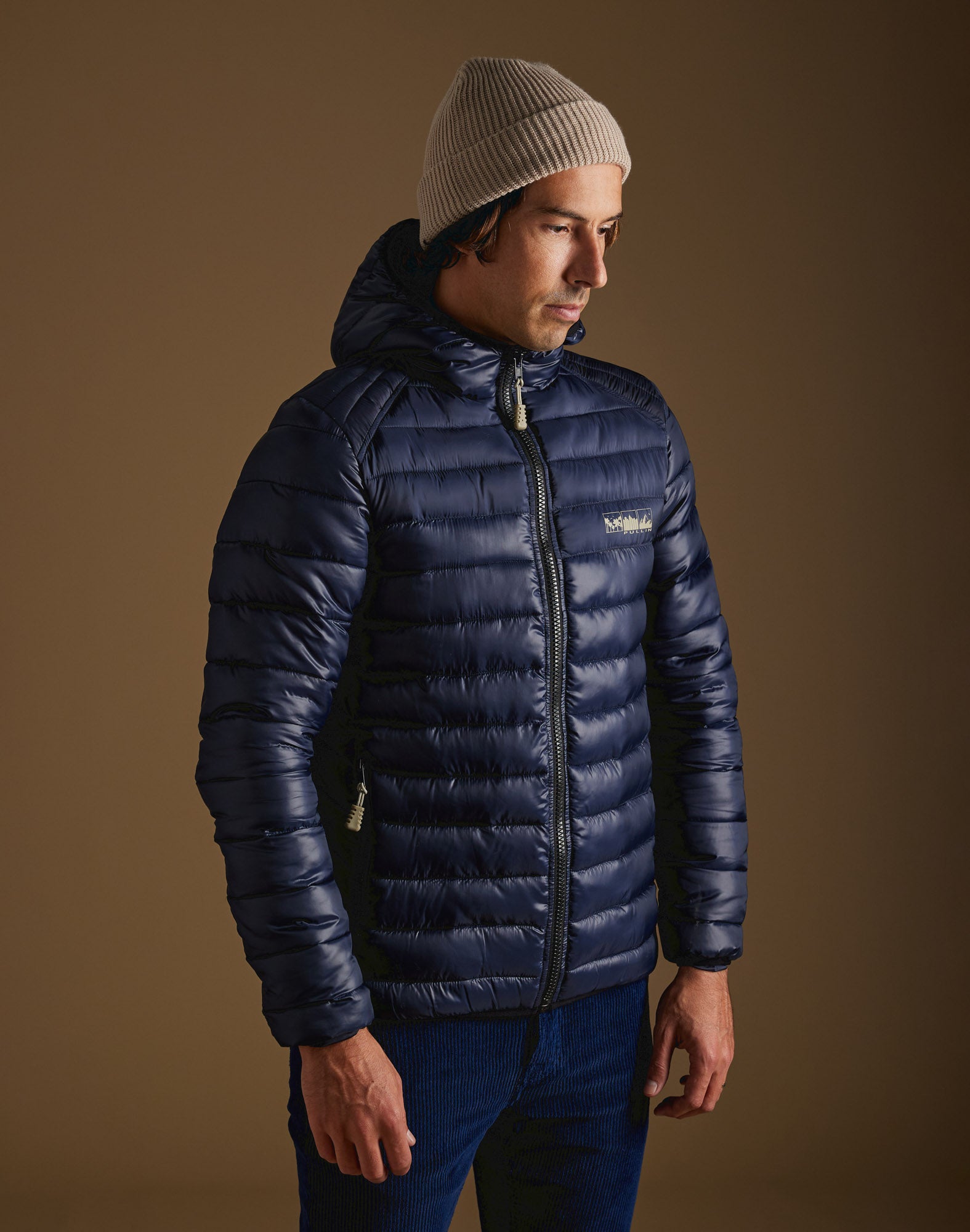 doudoune denim PULLIN en nylon