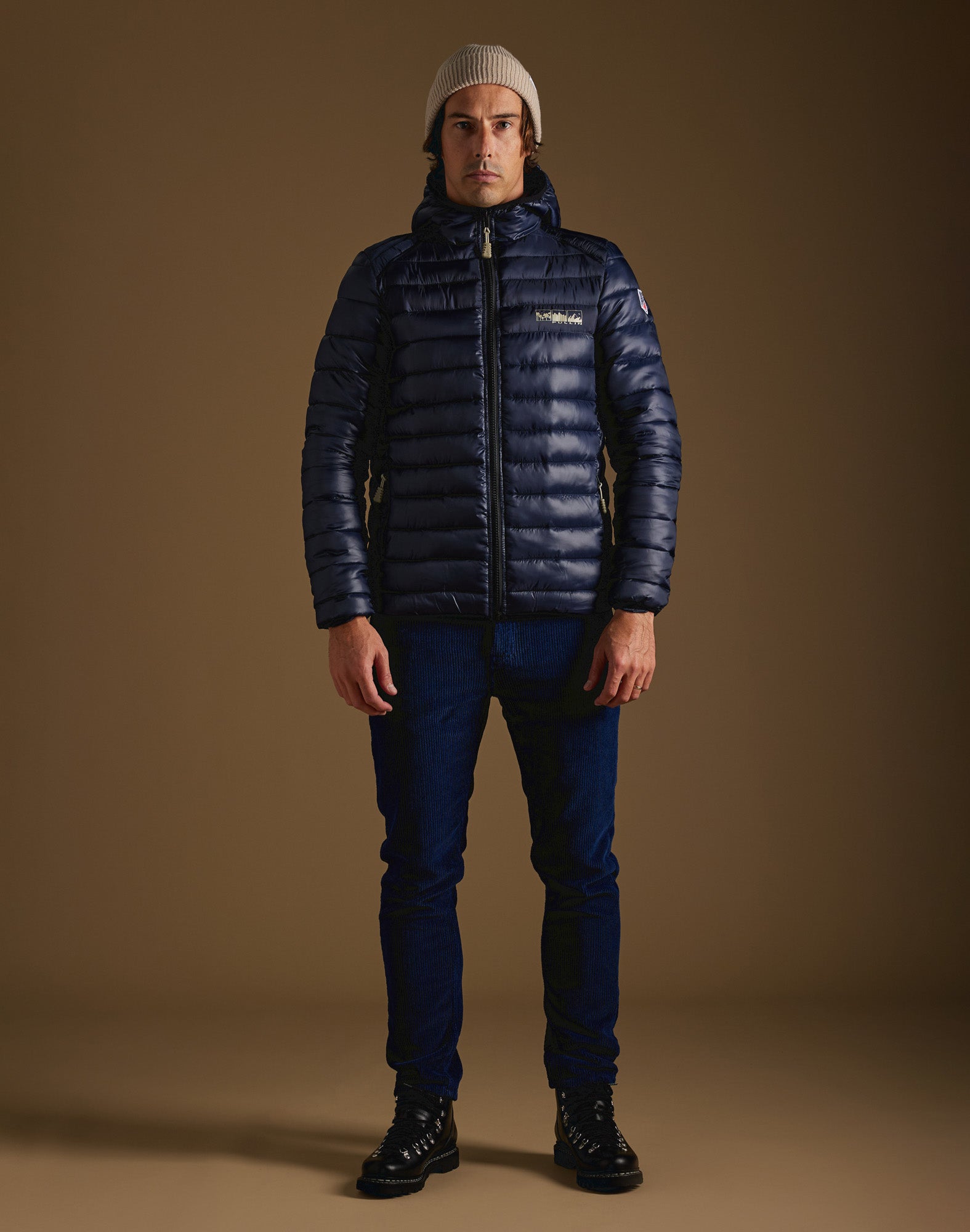 doudoune denim PULLIN en nylon