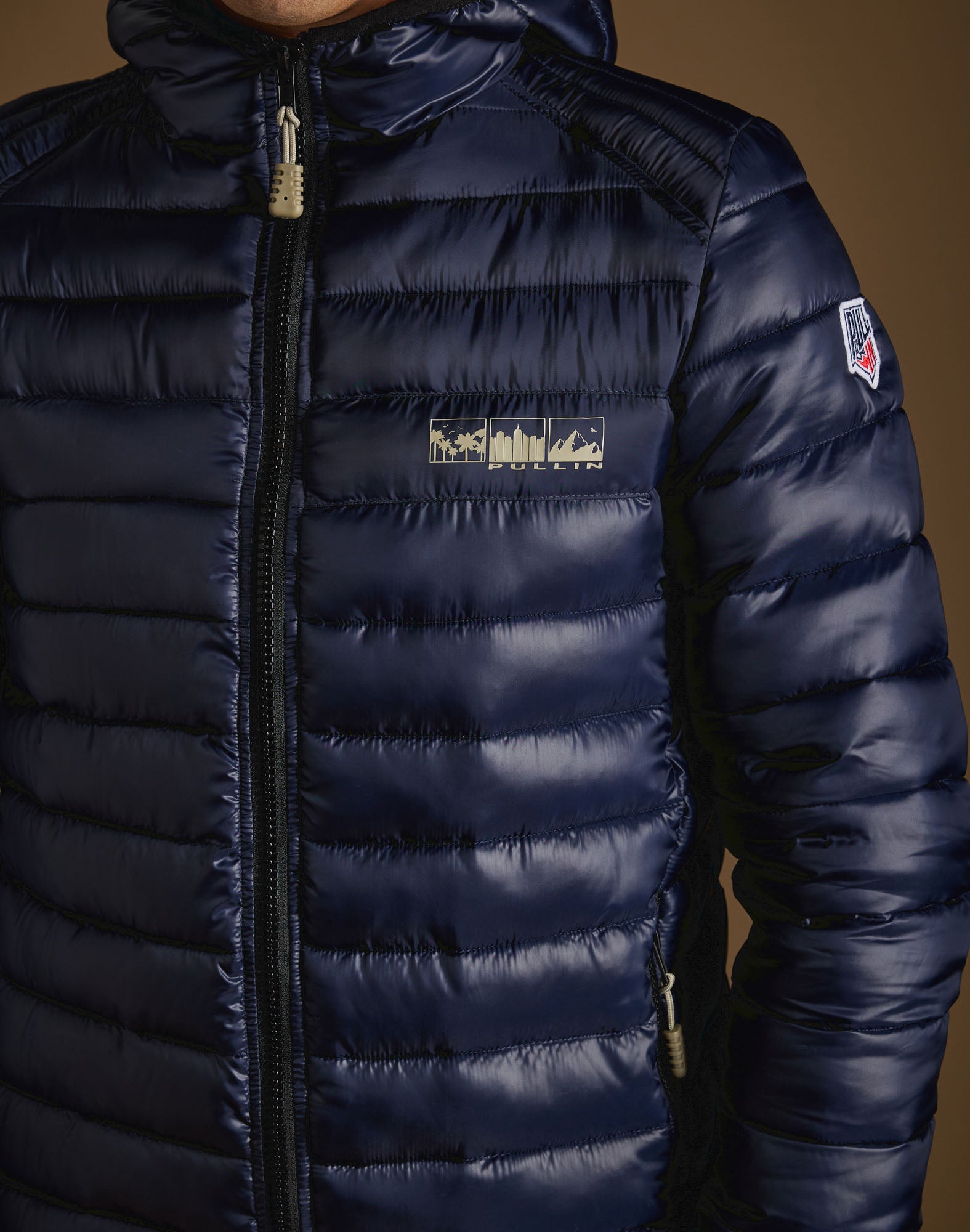 doudoune denim PULLIN en nylon