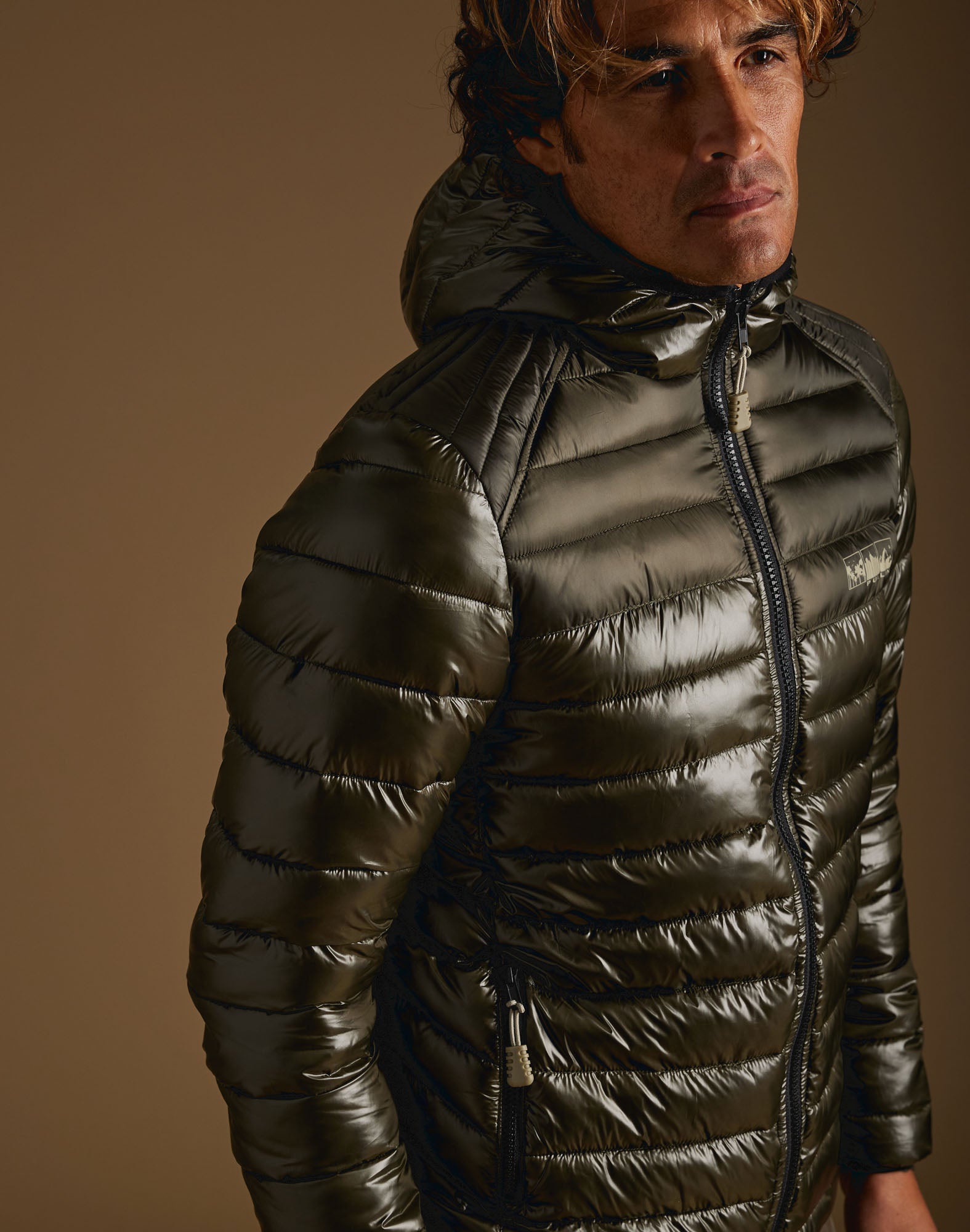 doudoune kaki PULLIN en nylon