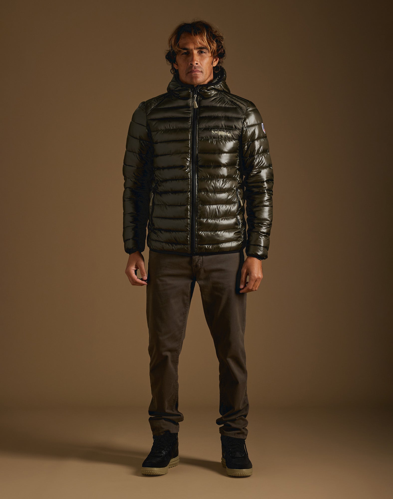 doudoune kaki PULLIN en nylon