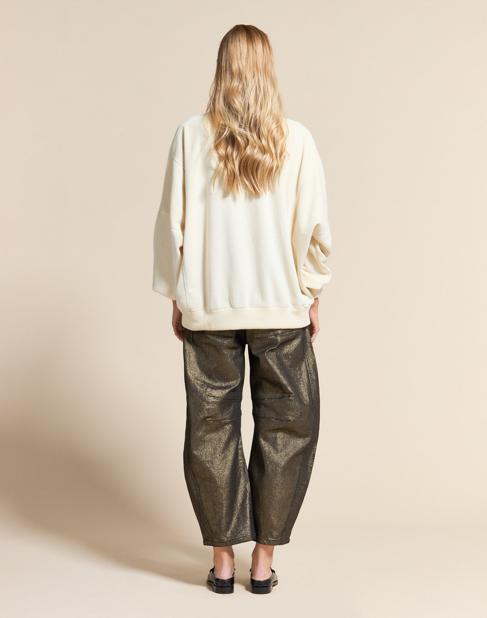 crewneck femme madison cream PULLIN