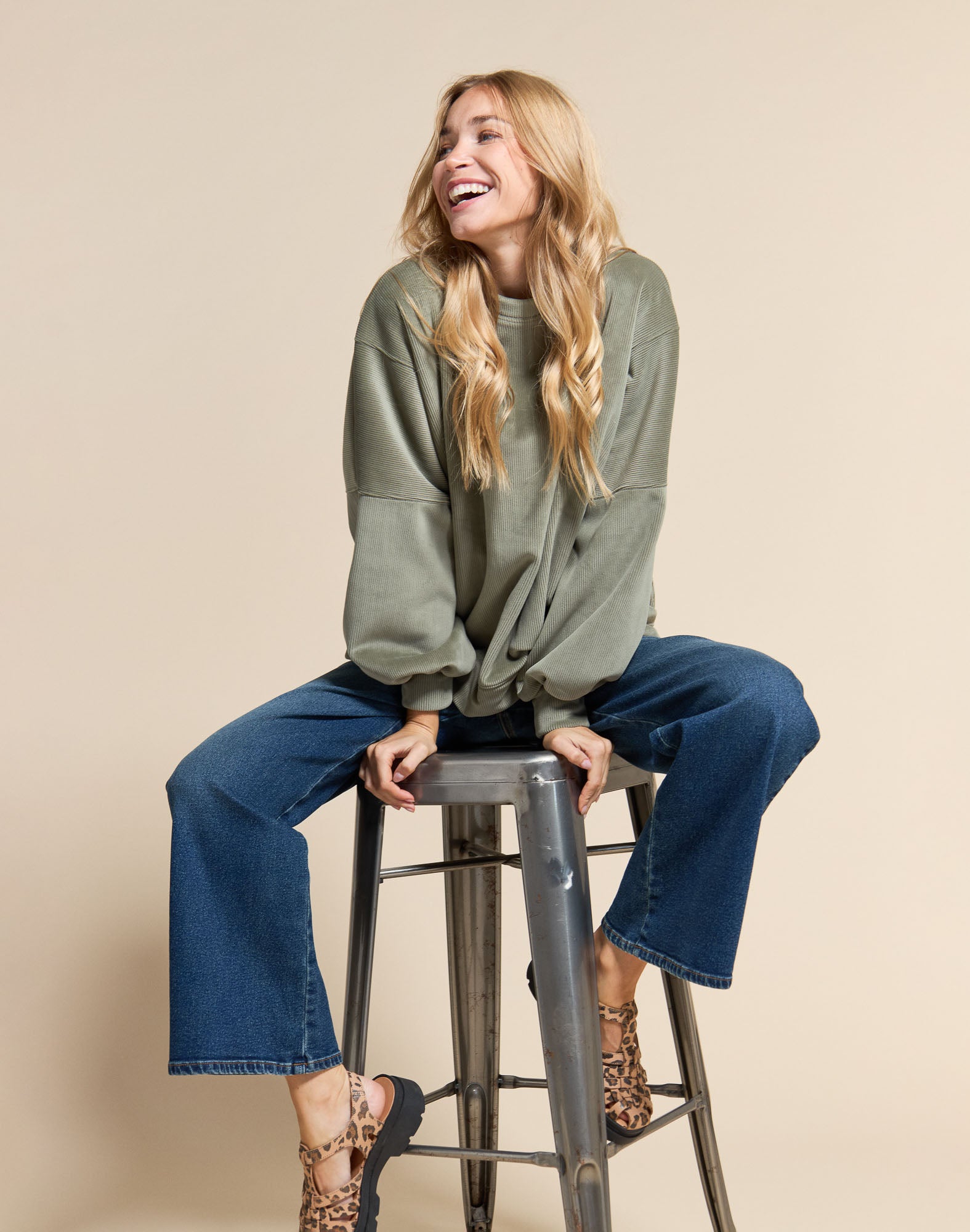 crewneck femme madison leaf PULLIN