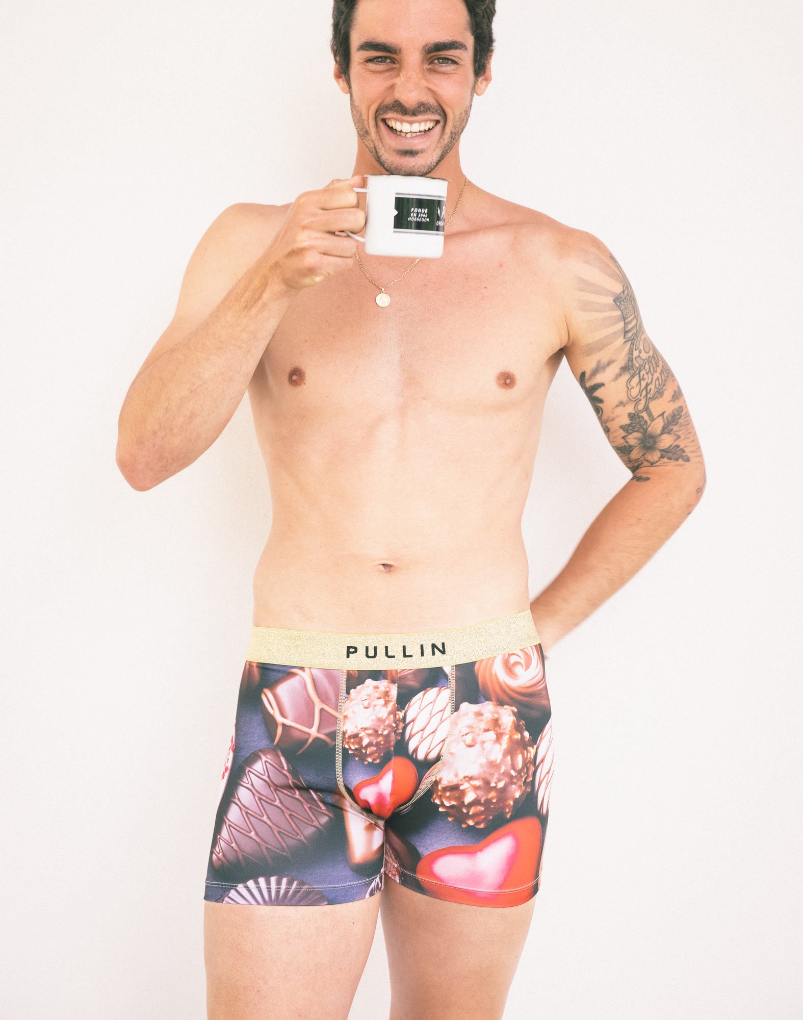 boxer court chocolove PULLIN en lycra