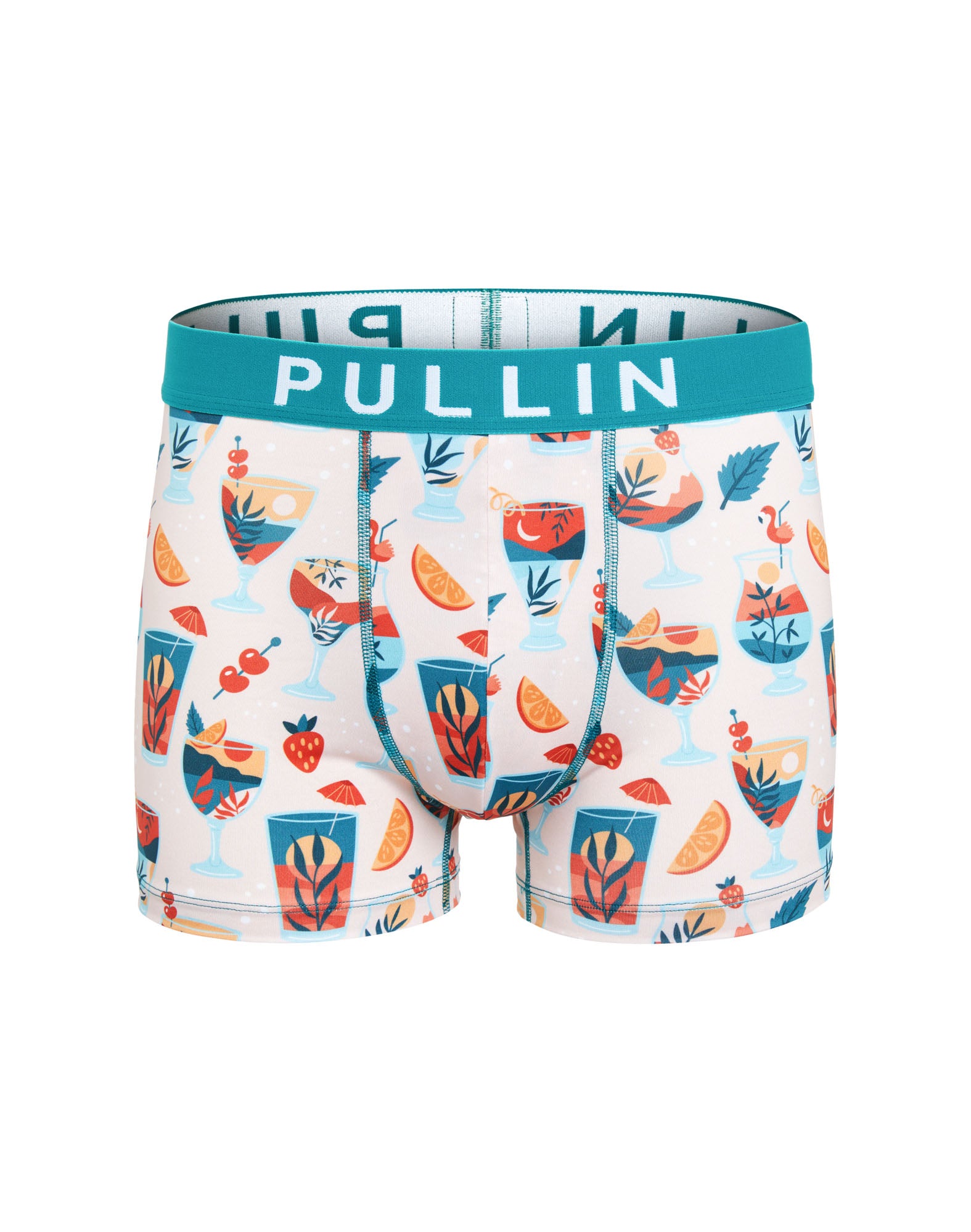 boxer court drinks PULLIN en lycra