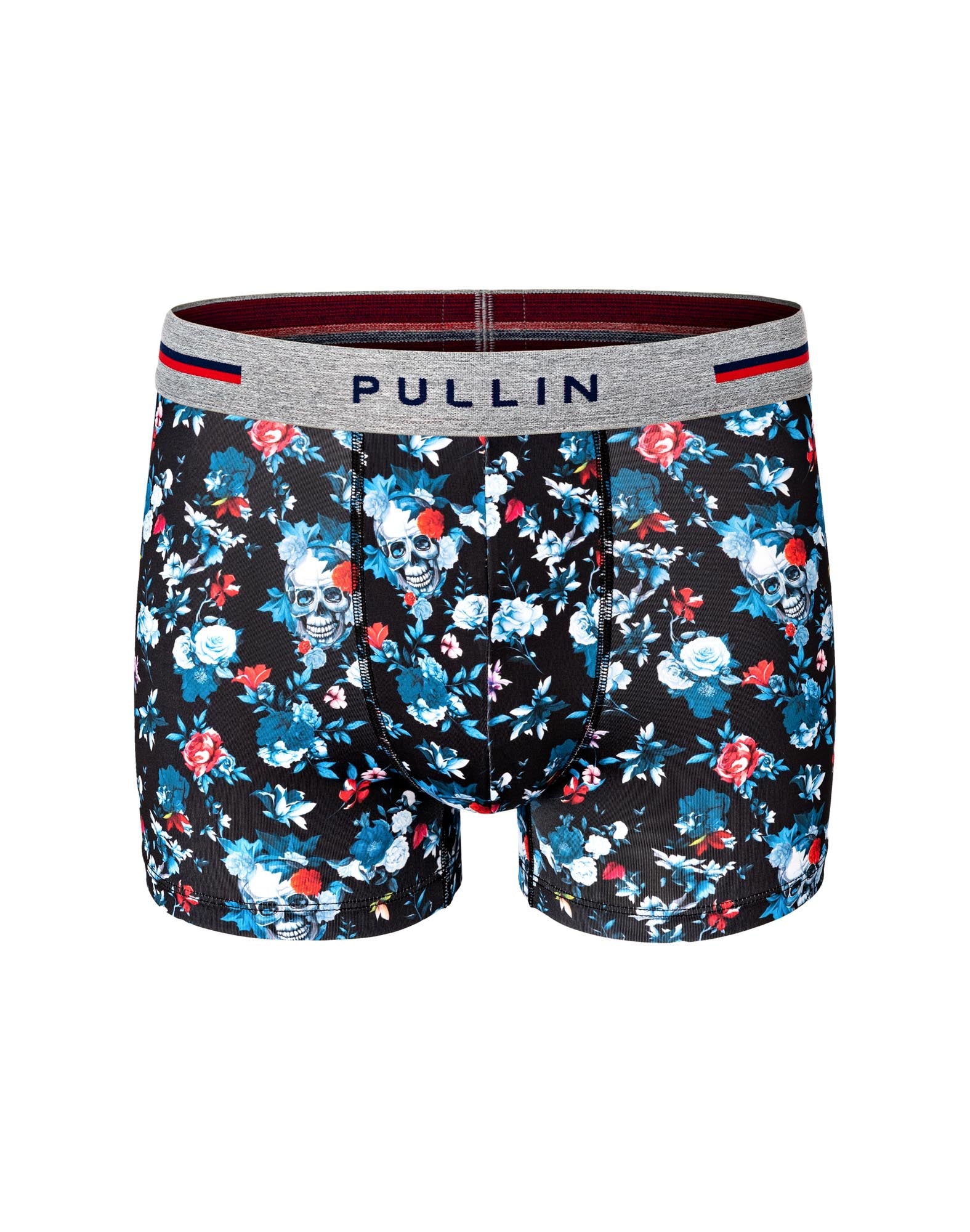 boxer court flowerskull PULLIN en polyester