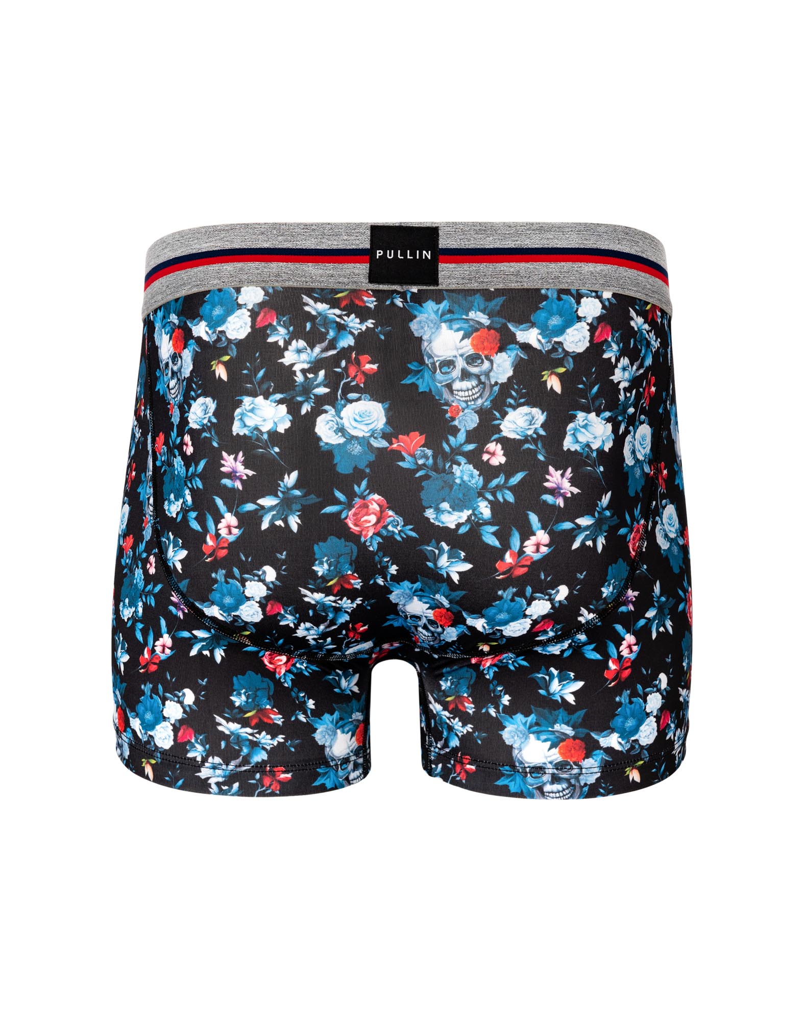 boxer court flowerskull PULLIN en polyester