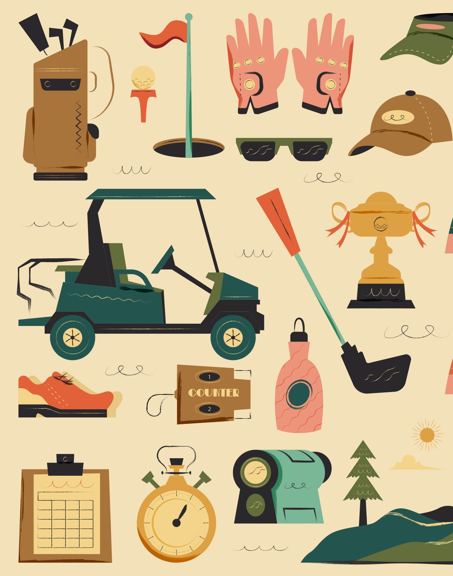 boxer court golfkit PULLIN en lycra