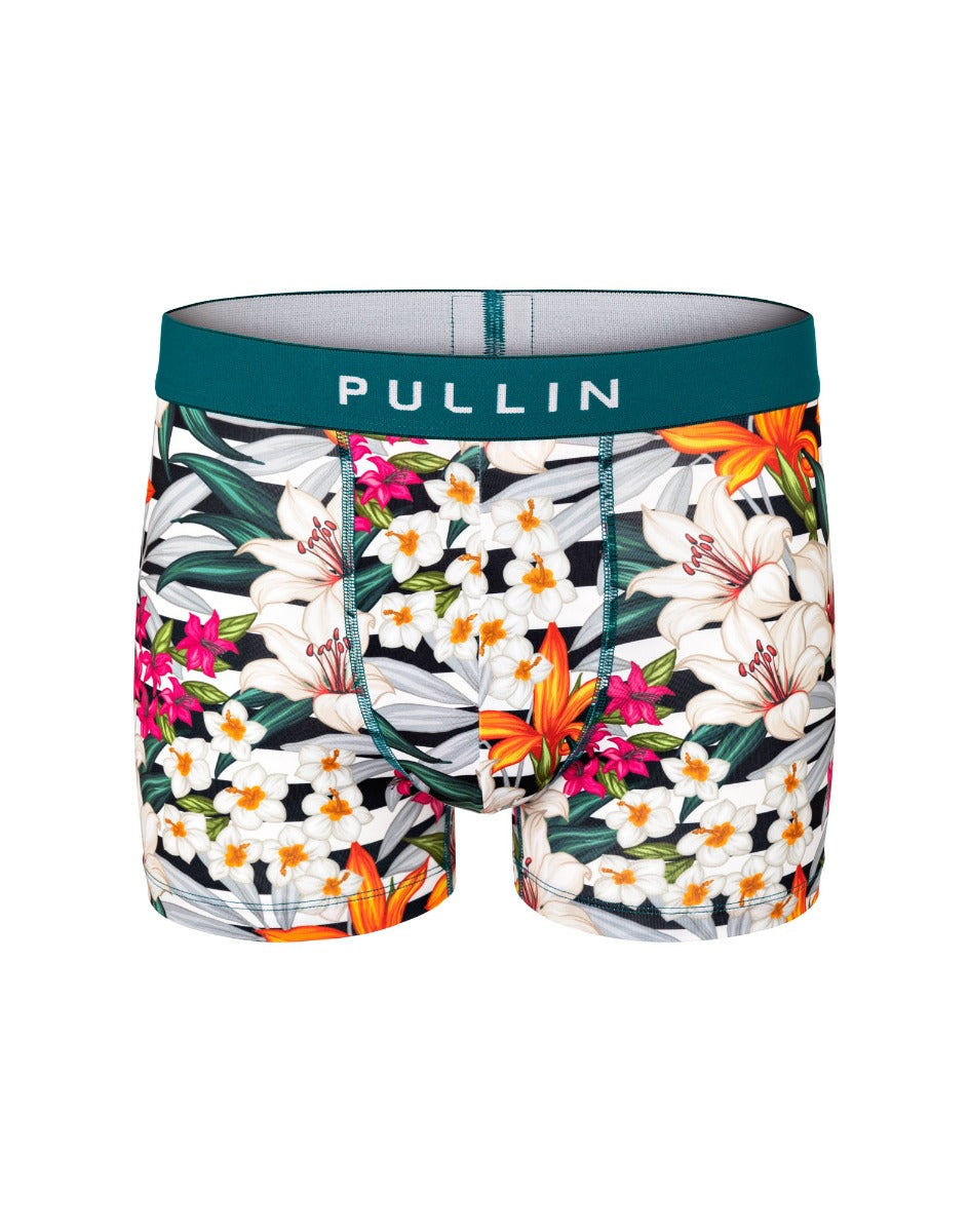 boxer court linesflower PULLIN en lycra