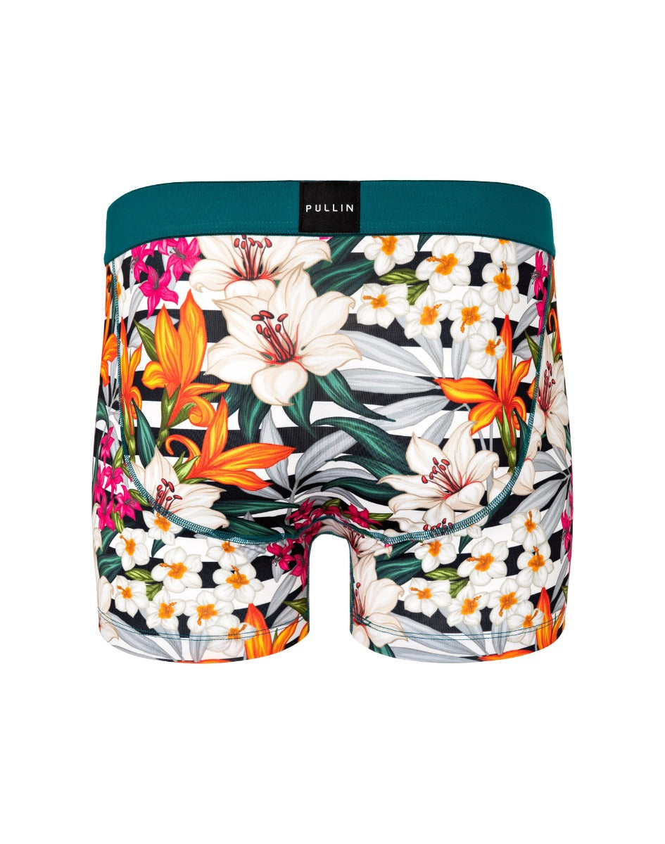 boxer court linesflower PULLIN en lycra