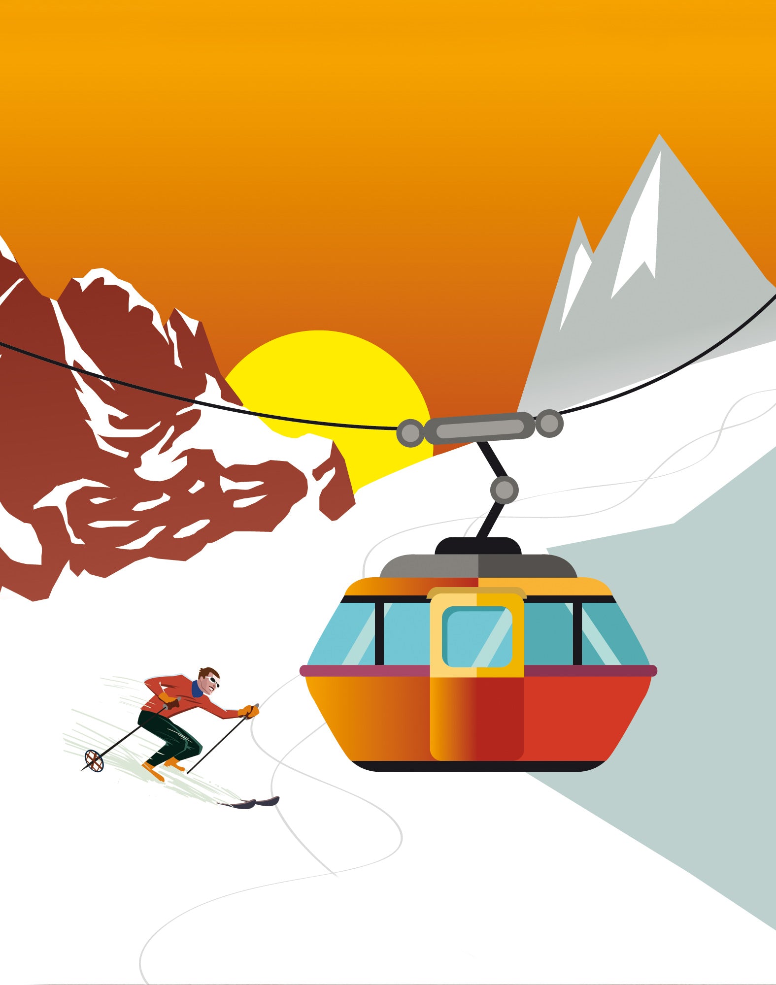 boxer court oldvintage PULLIN en polyester