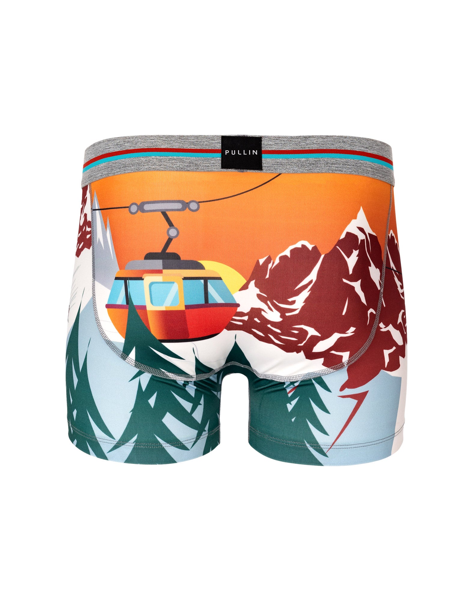 boxer court oldvintage PULLIN en polyester