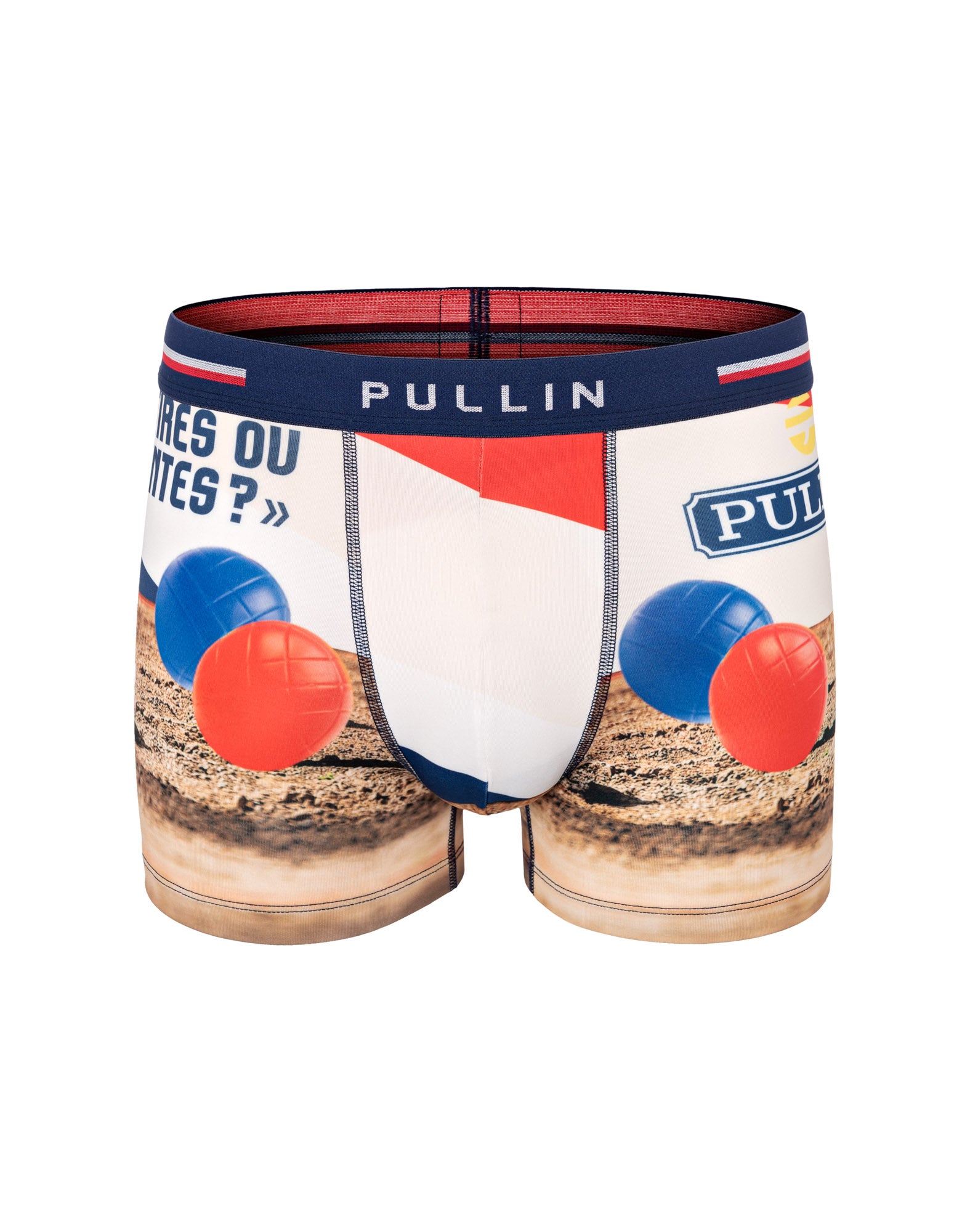 boxer homme imprimé boxer court petanqueparty PULLIN en lycra