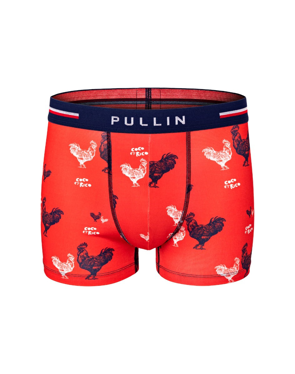 boxer court redcocorico PULLIN en lycra